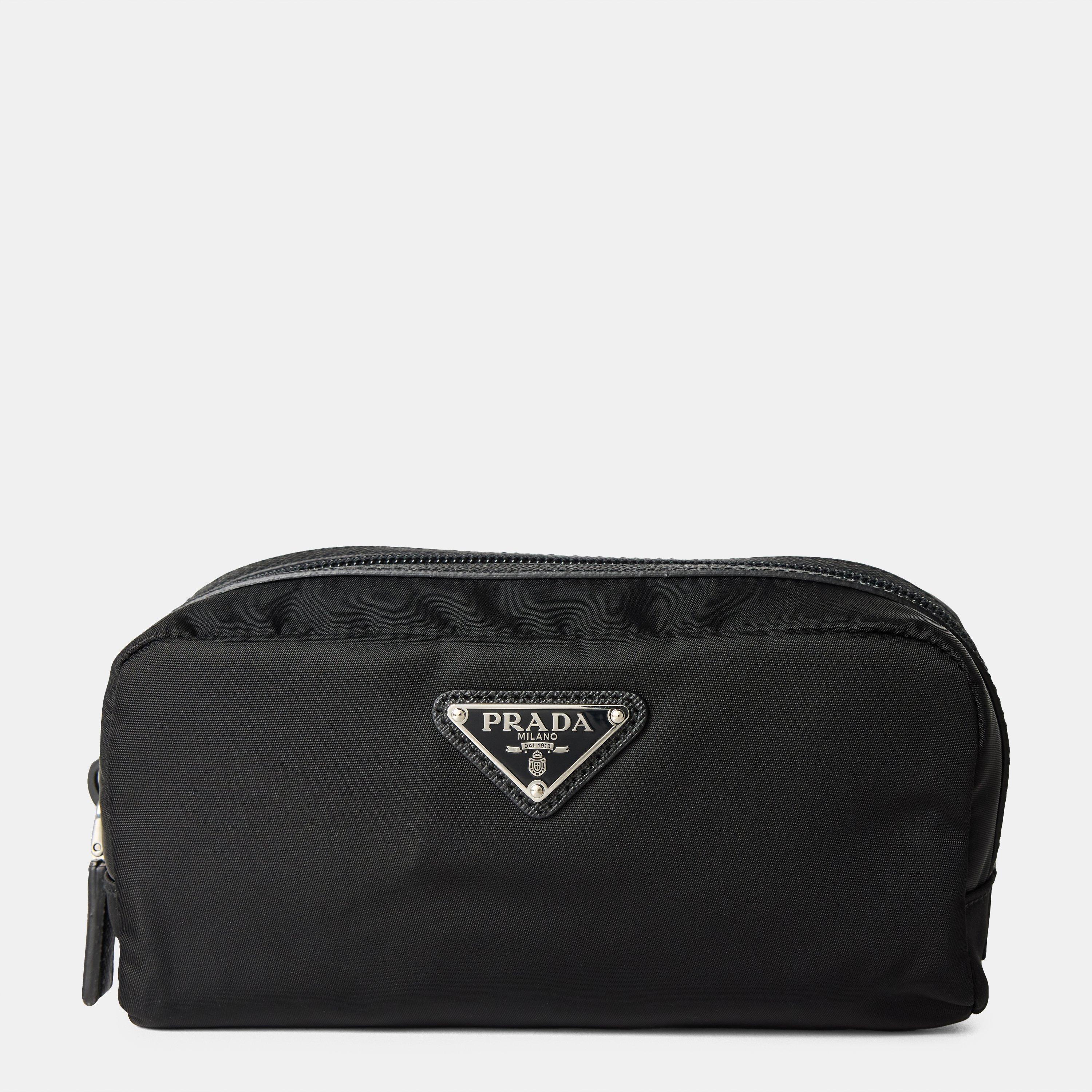 Black - Prada - Men's Water-Resistant Wash Bag - 1