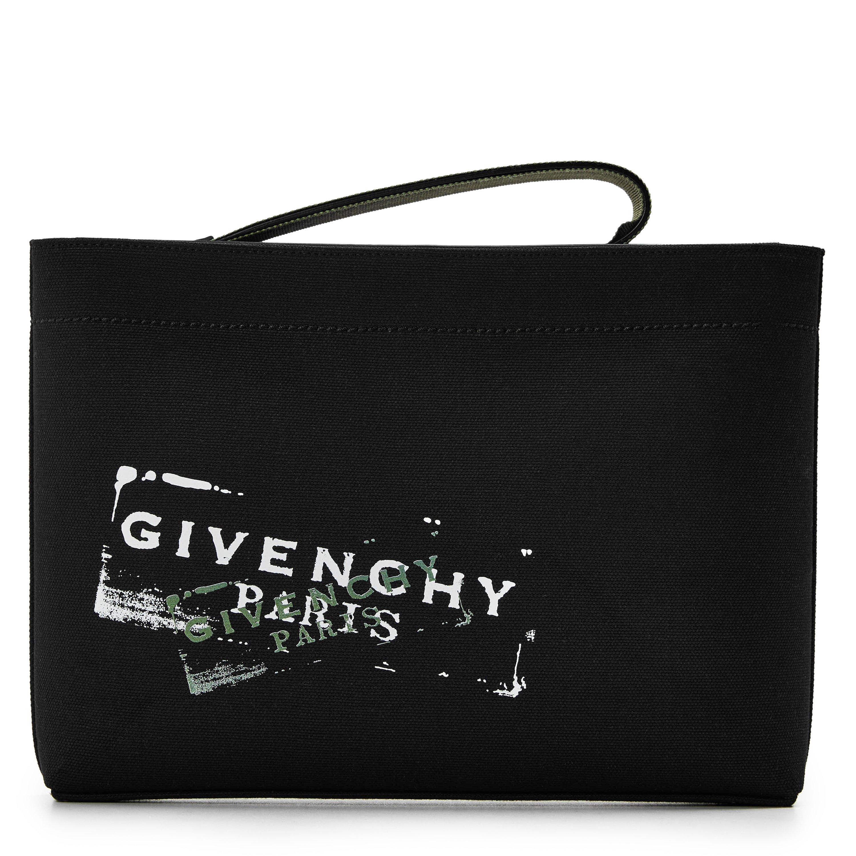 Black - GIVENCHY - Men's Canvas Wash Bag - 1