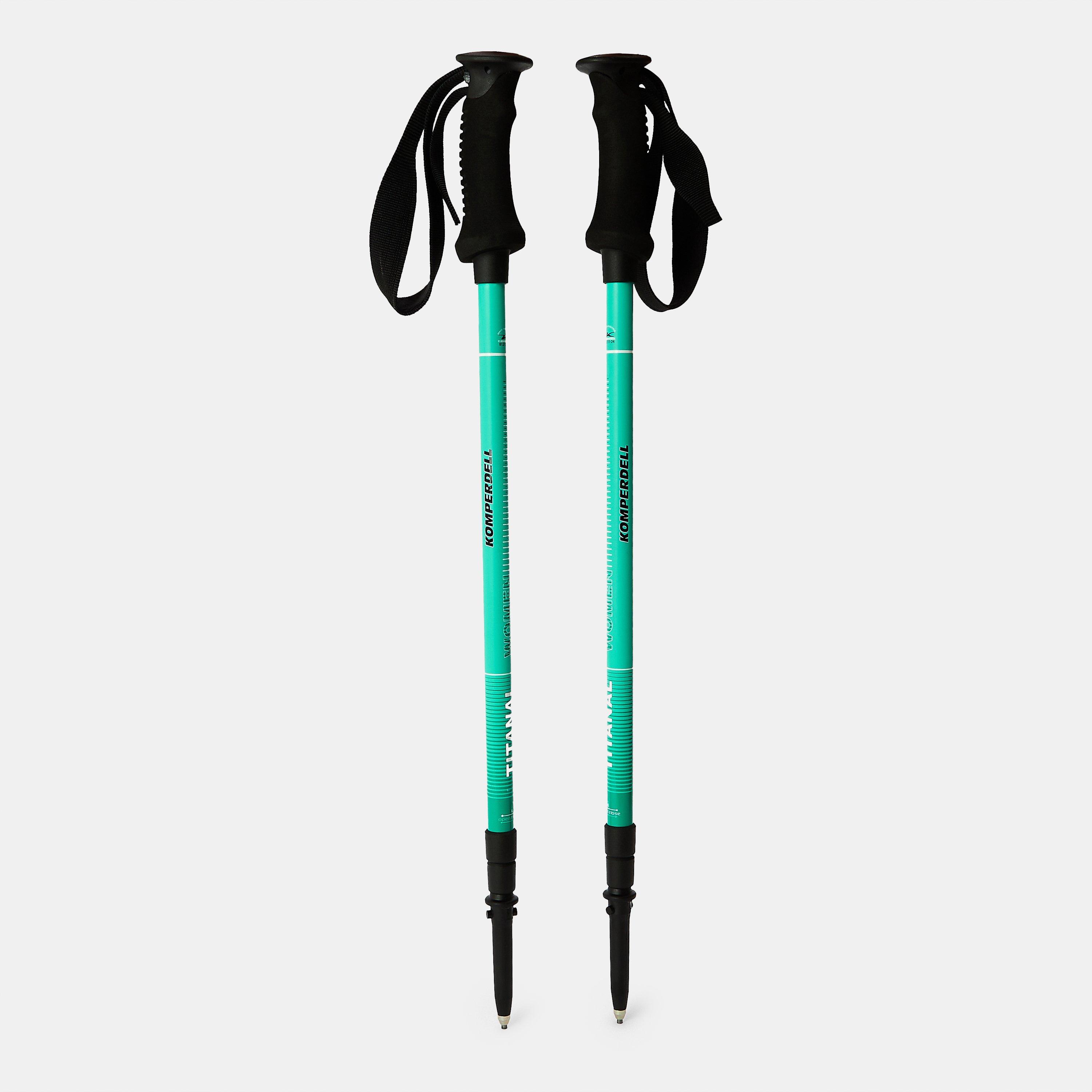 Blue - Komperdell - Titanal TL Ski Poles Womens - 1