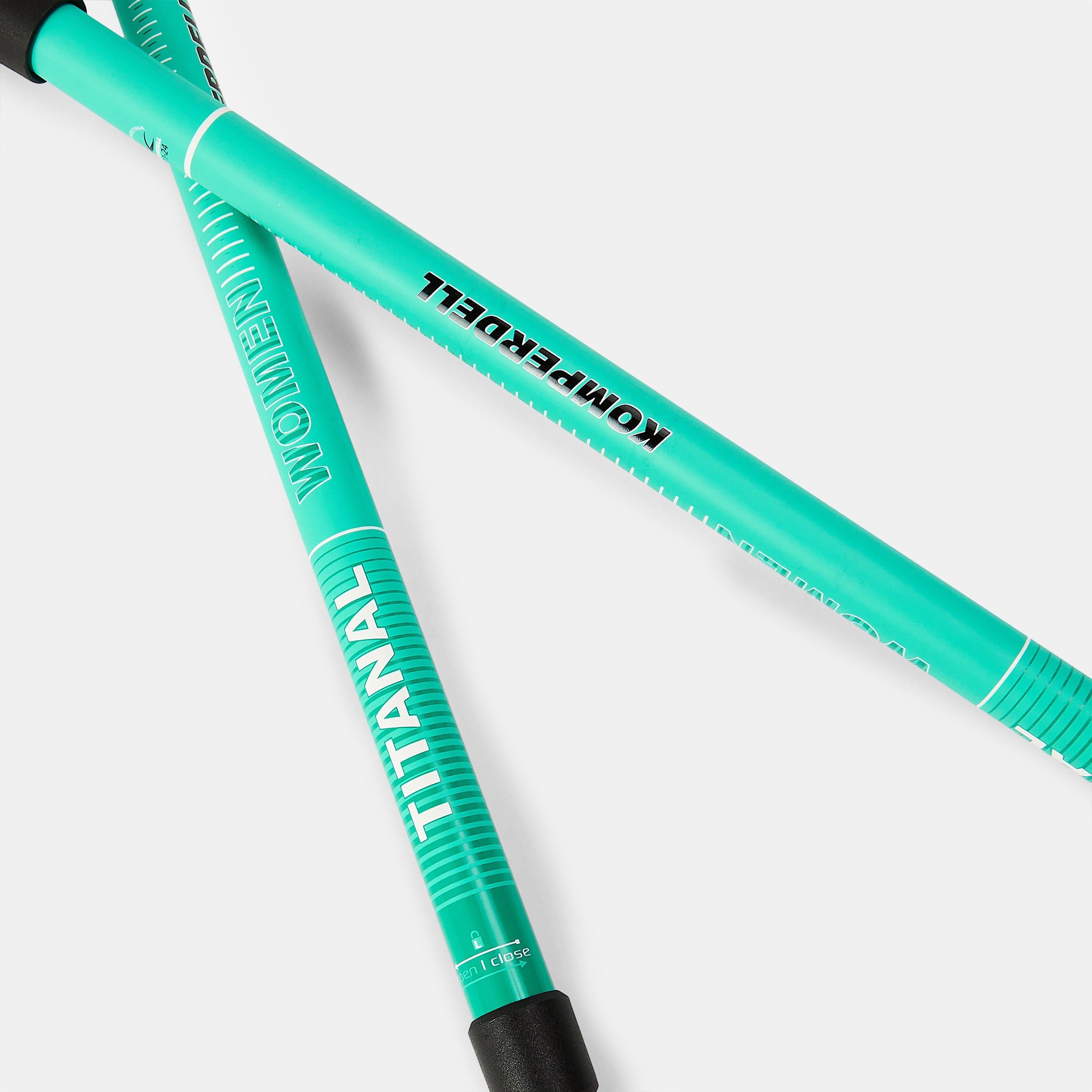 Blue - Komperdell - Titanal TL Ski Poles Womens - 2