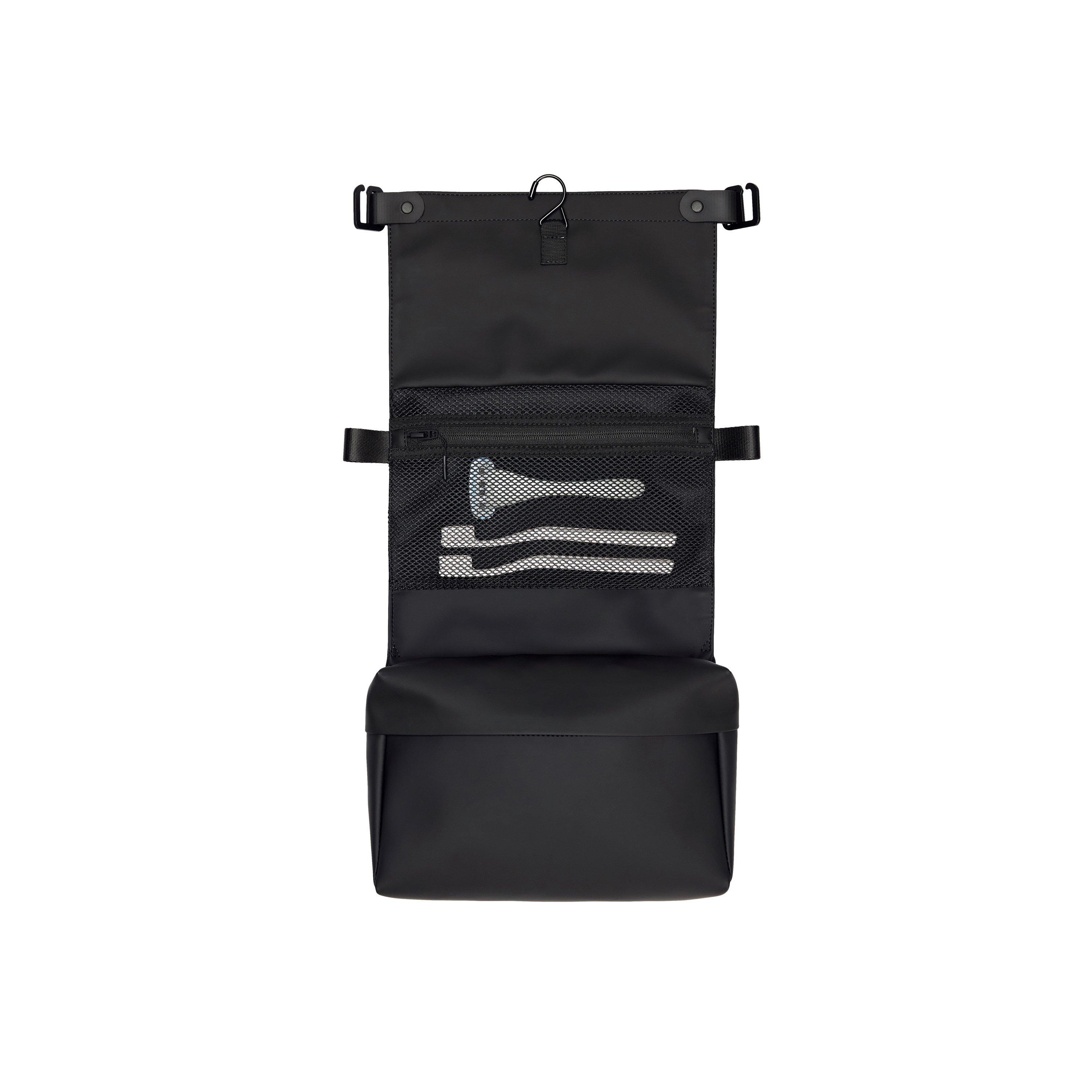 Black 01 - Rains - OTG Wash Bag - 4
