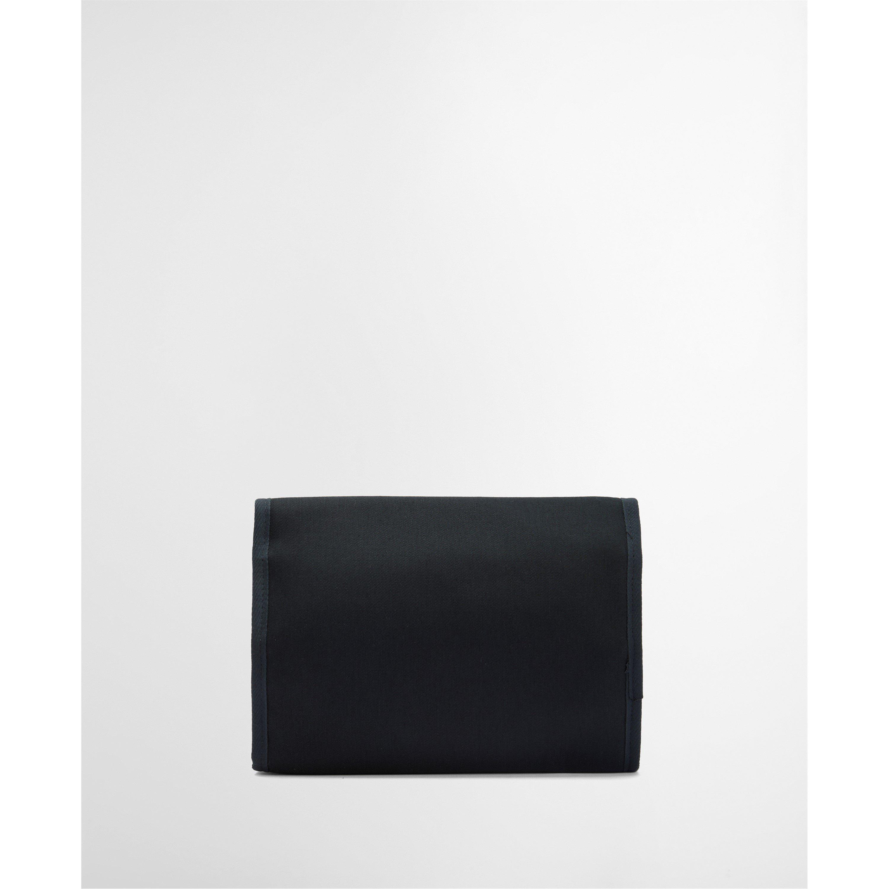 Navy - Barbour - Mens Cascade Waxed Hanging Wash Bag - 2