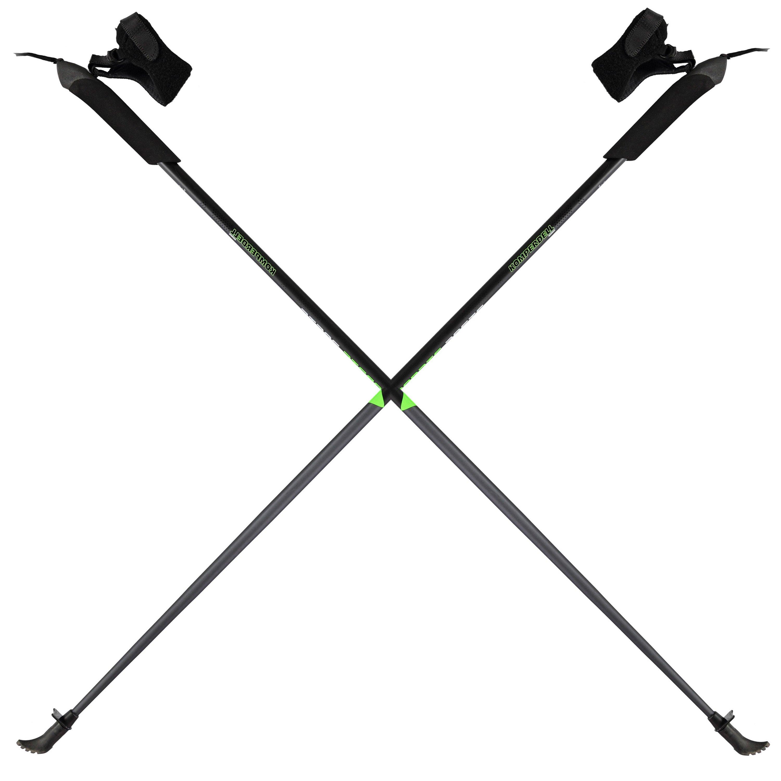 Black/Green - Komperdell - Balance Walking Poles - 1