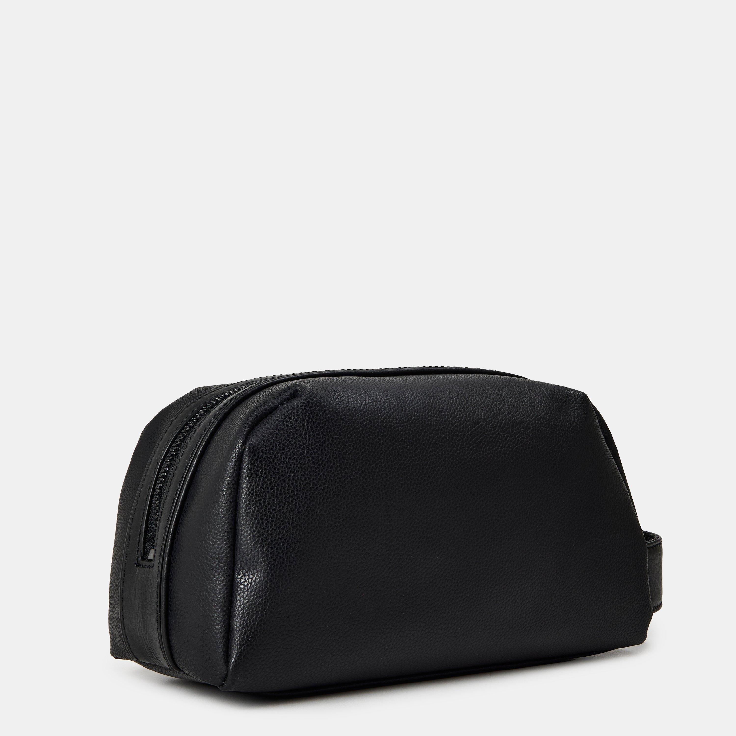 Schwarz - Ted Baker - Men's Leather Wash Bag - 2