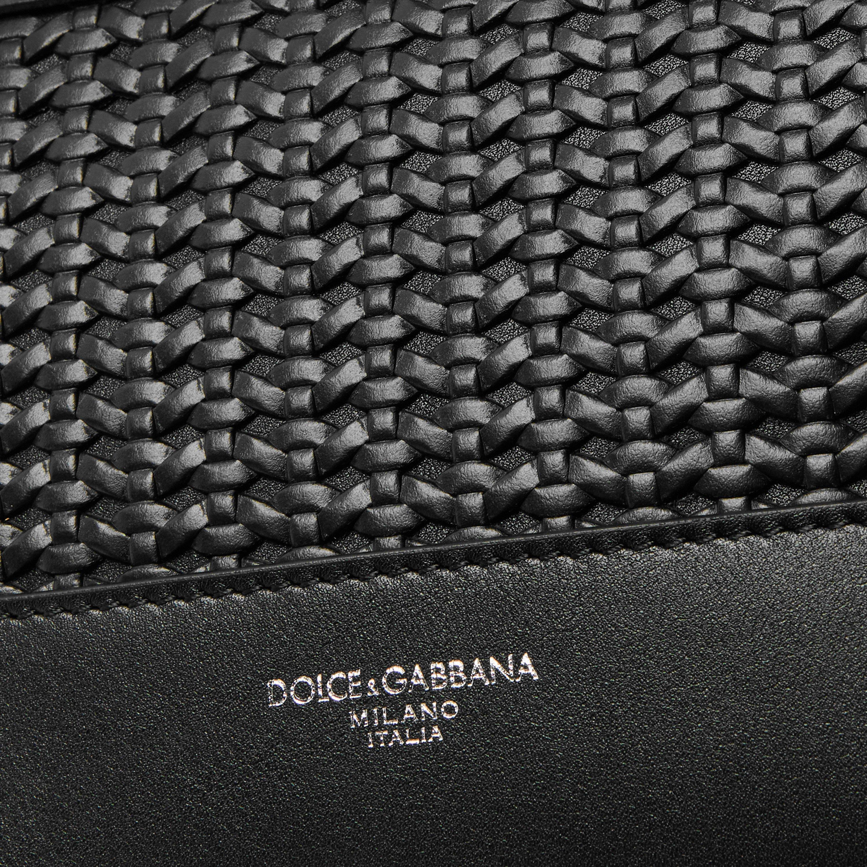 Black - Dolce and Gabbana - Men's Woven Wash Bag - 4