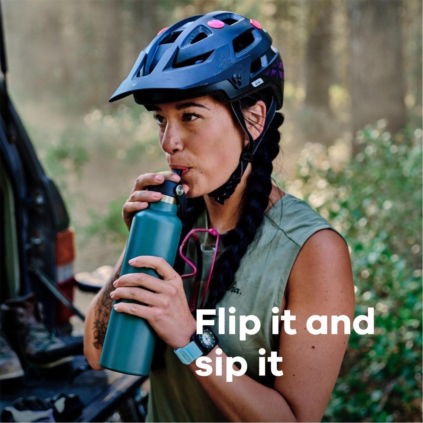 Zwart - Hydro Flask - Flask Standard Mouth Water Bottle 621 ml (21 oz) with Flex Straw Cap - 5