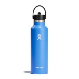 Hydro Flask Standard Mouth Water Bottle 621 ml (21 oz) with Flex Straw Cap