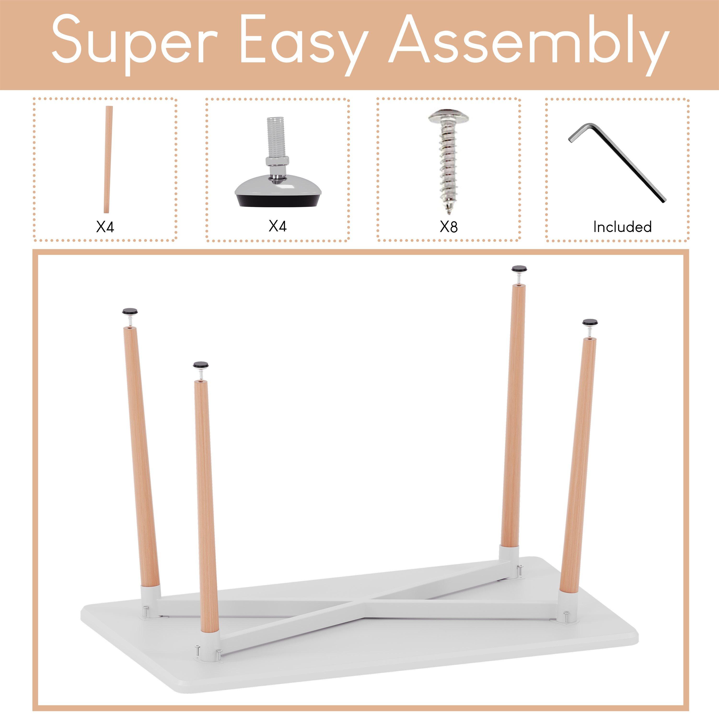 White - Lassic - Vida Designs Batley 4 Seater Square Dining Table - 7