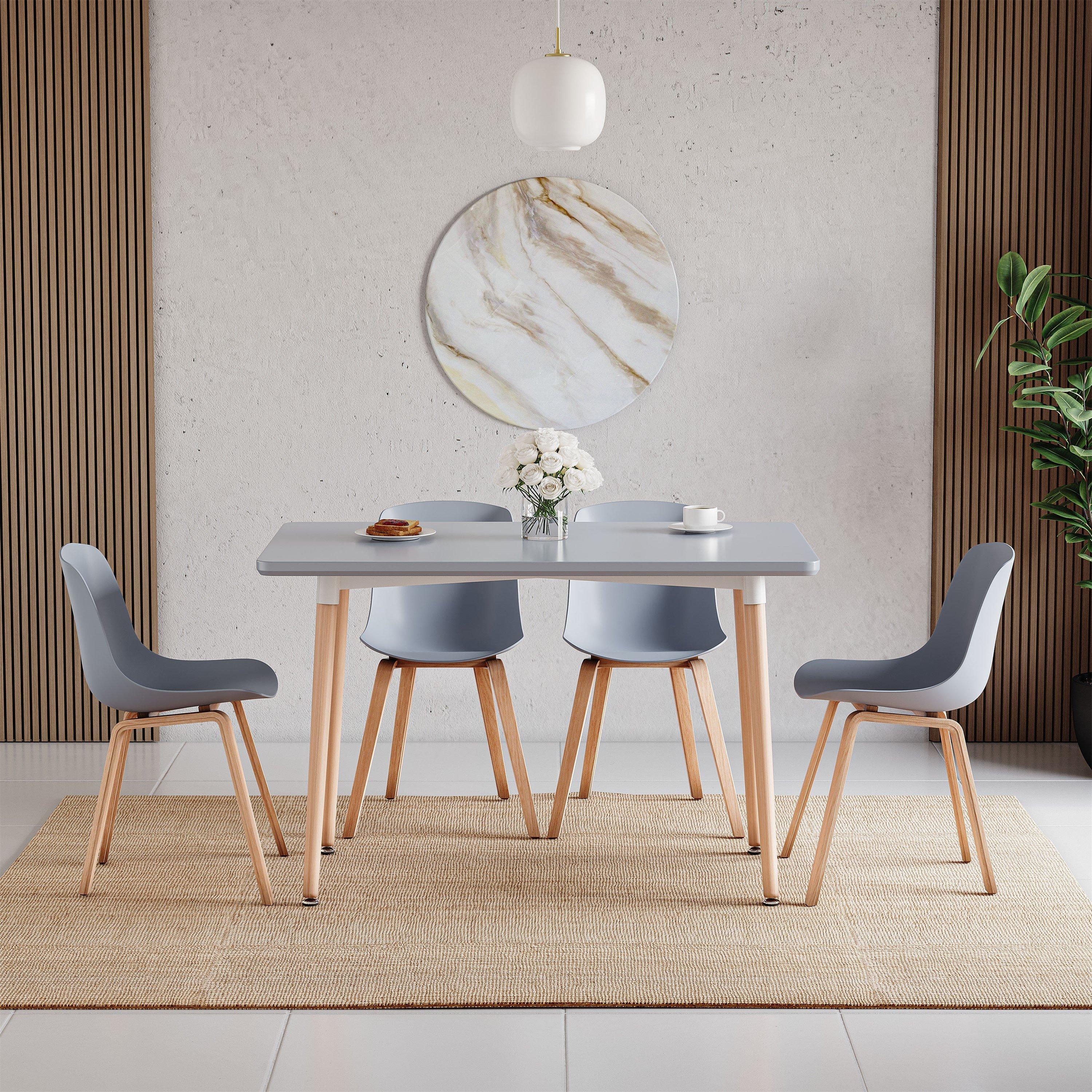 Grey - Lassic - Vida Designs Batley 4 Seater Square Dining Table - 3