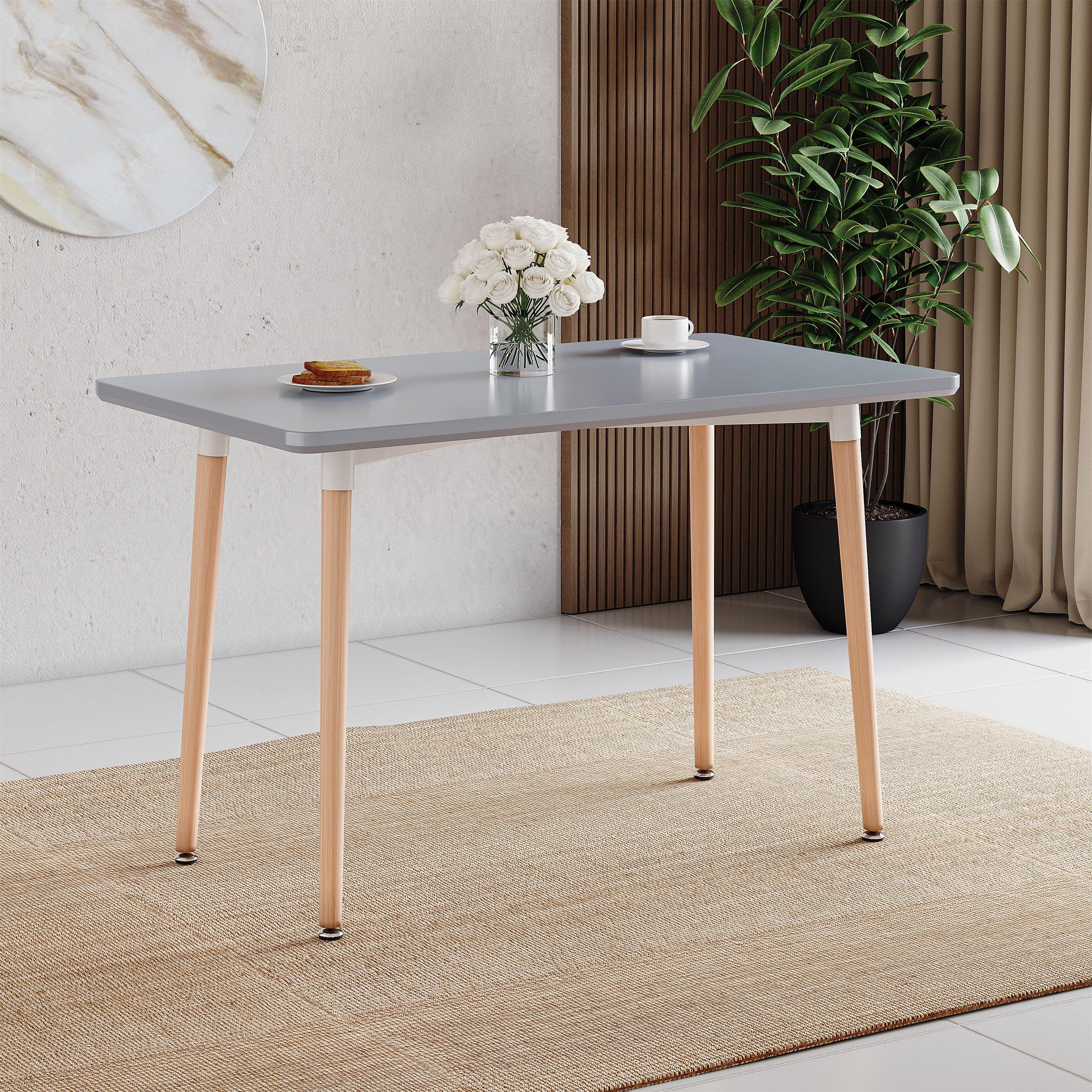 Grey - Lassic - Vida Designs Batley 4 Seater Square Dining Table - 4