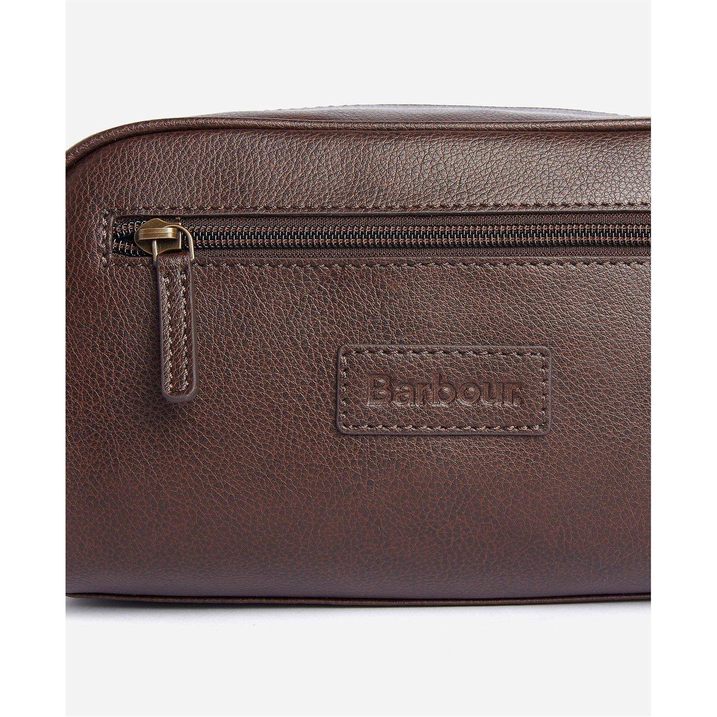 Brown BR71 - Barbour - Leather Washbag - 3