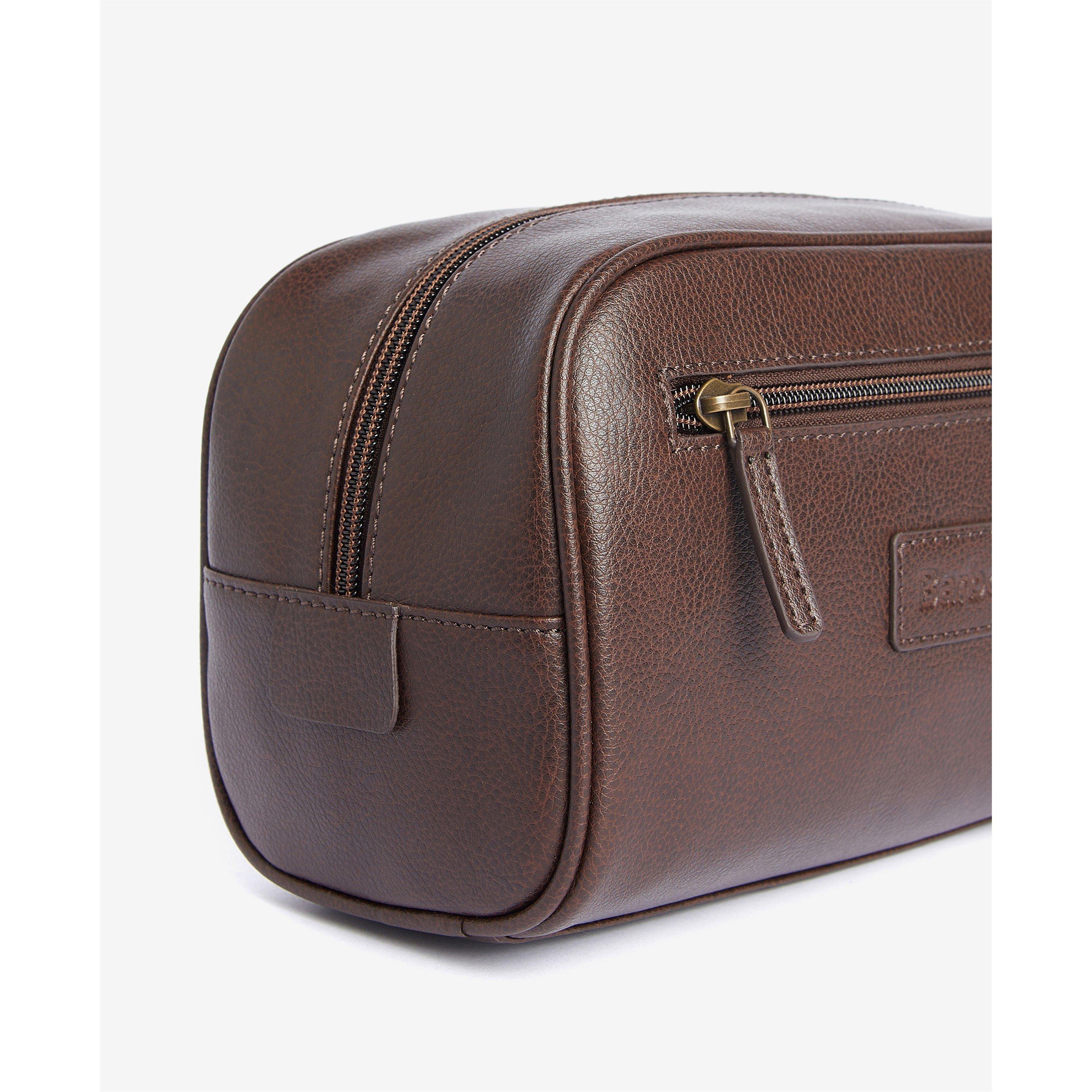 Brown BR71 - Barbour - Leather Washbag - 4