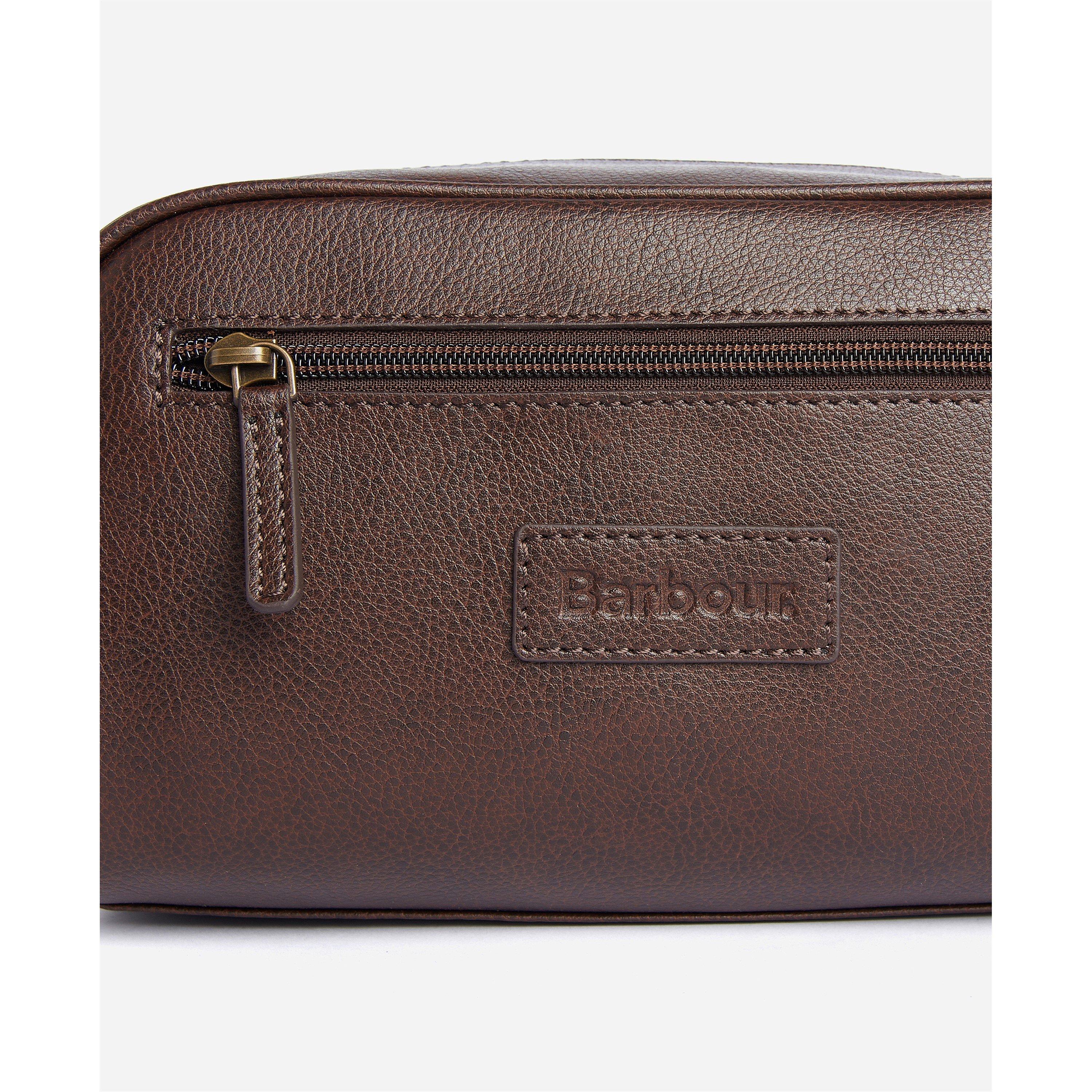 Brown BR71 - Barbour - Leather Washbag - 5