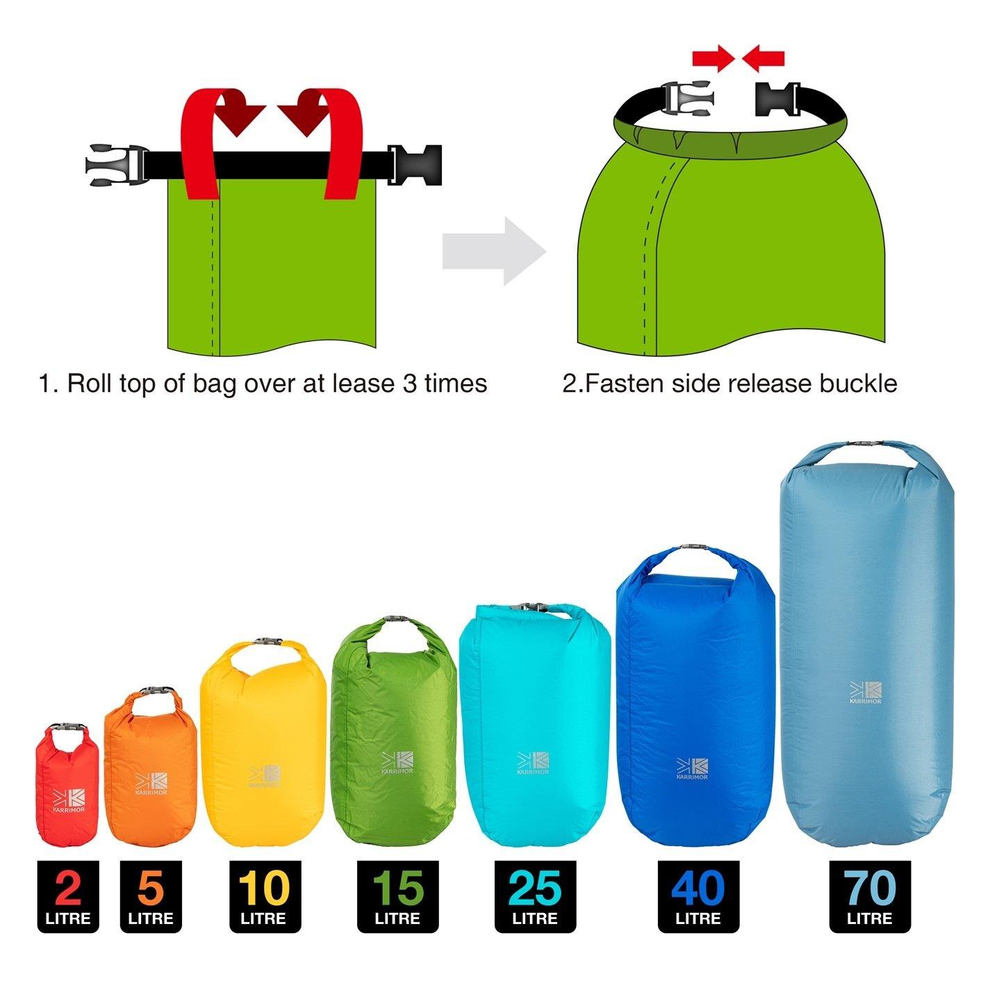 2 Litres - Karrimor - Waterproof Dry Bag - 7