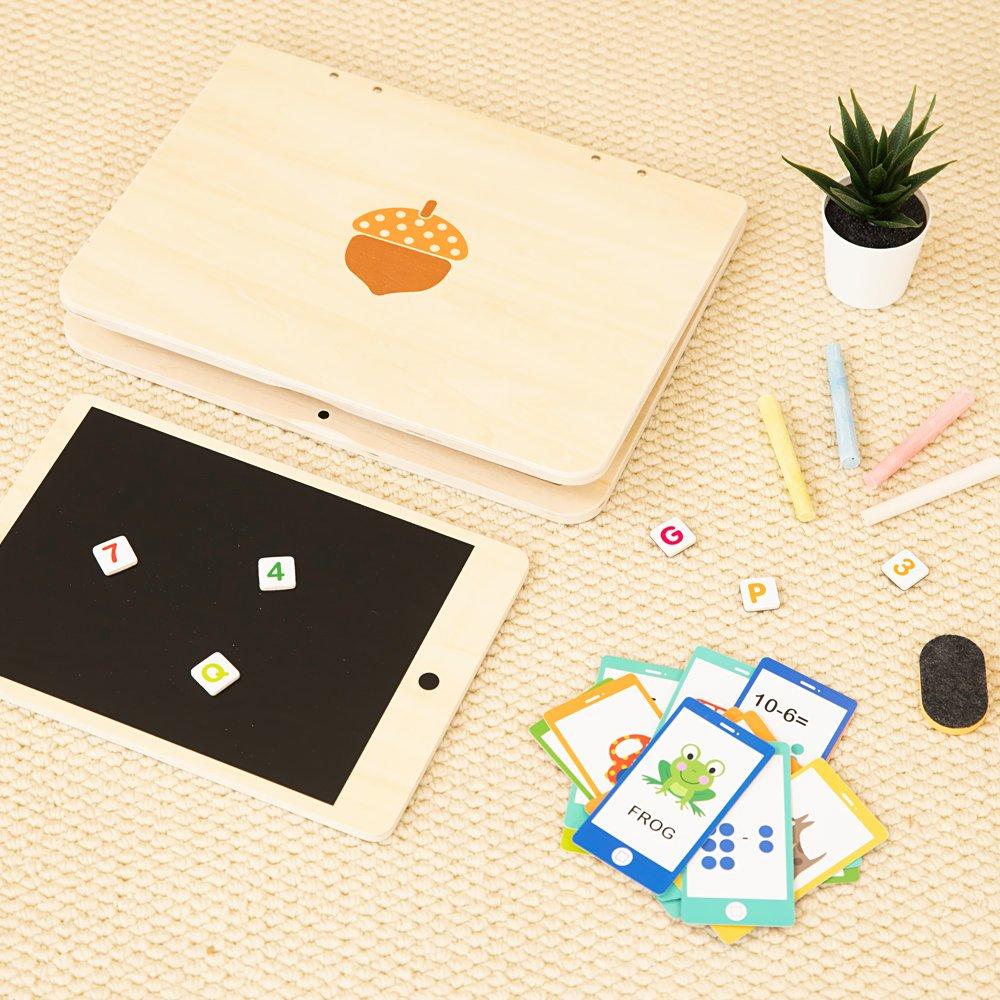 Brown - Tooky Toy - Wooden Laptop and Tablet Set - 2