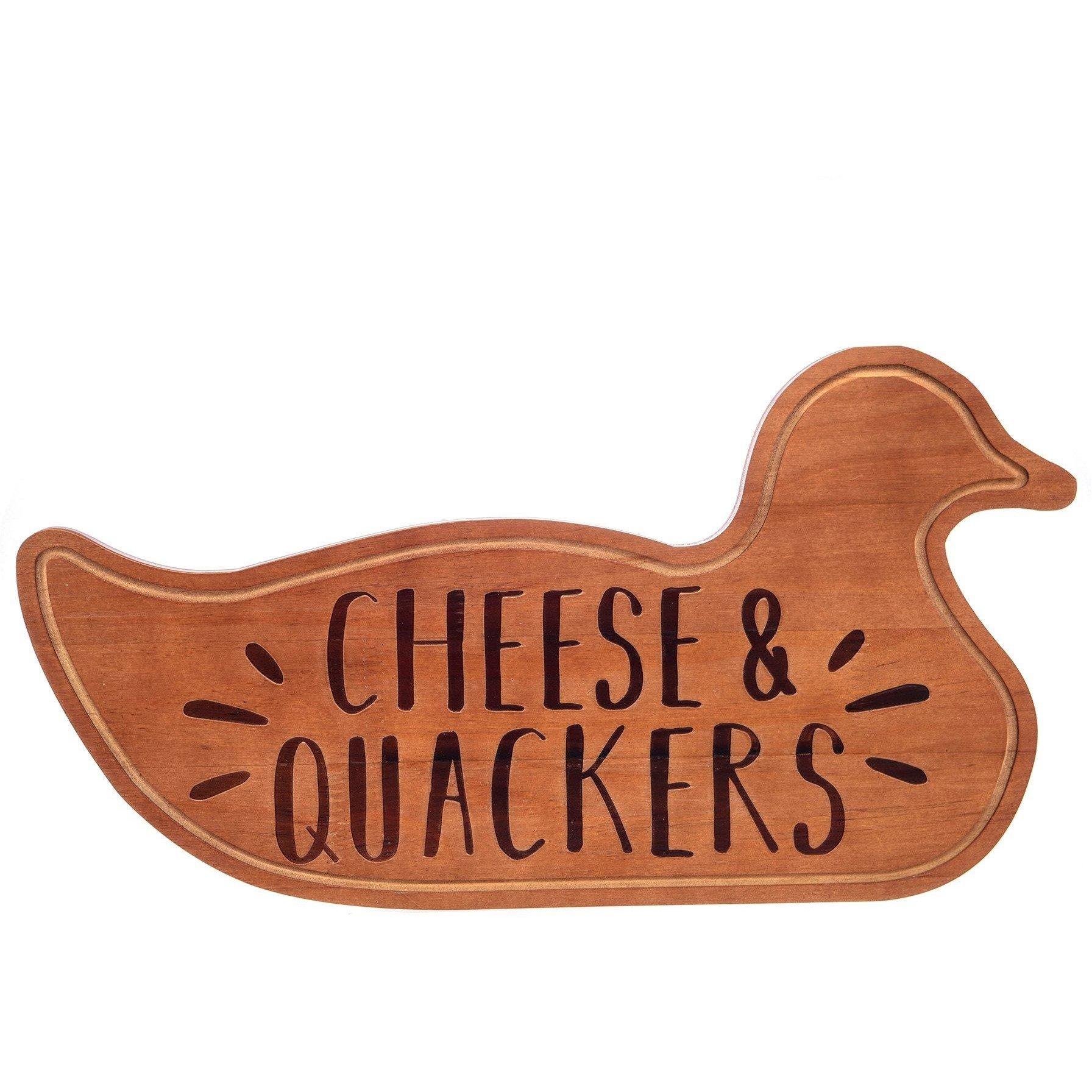 Nude - Boxer Gifts - Wooden Charcuterie Board - Cheese & Quackers - 1