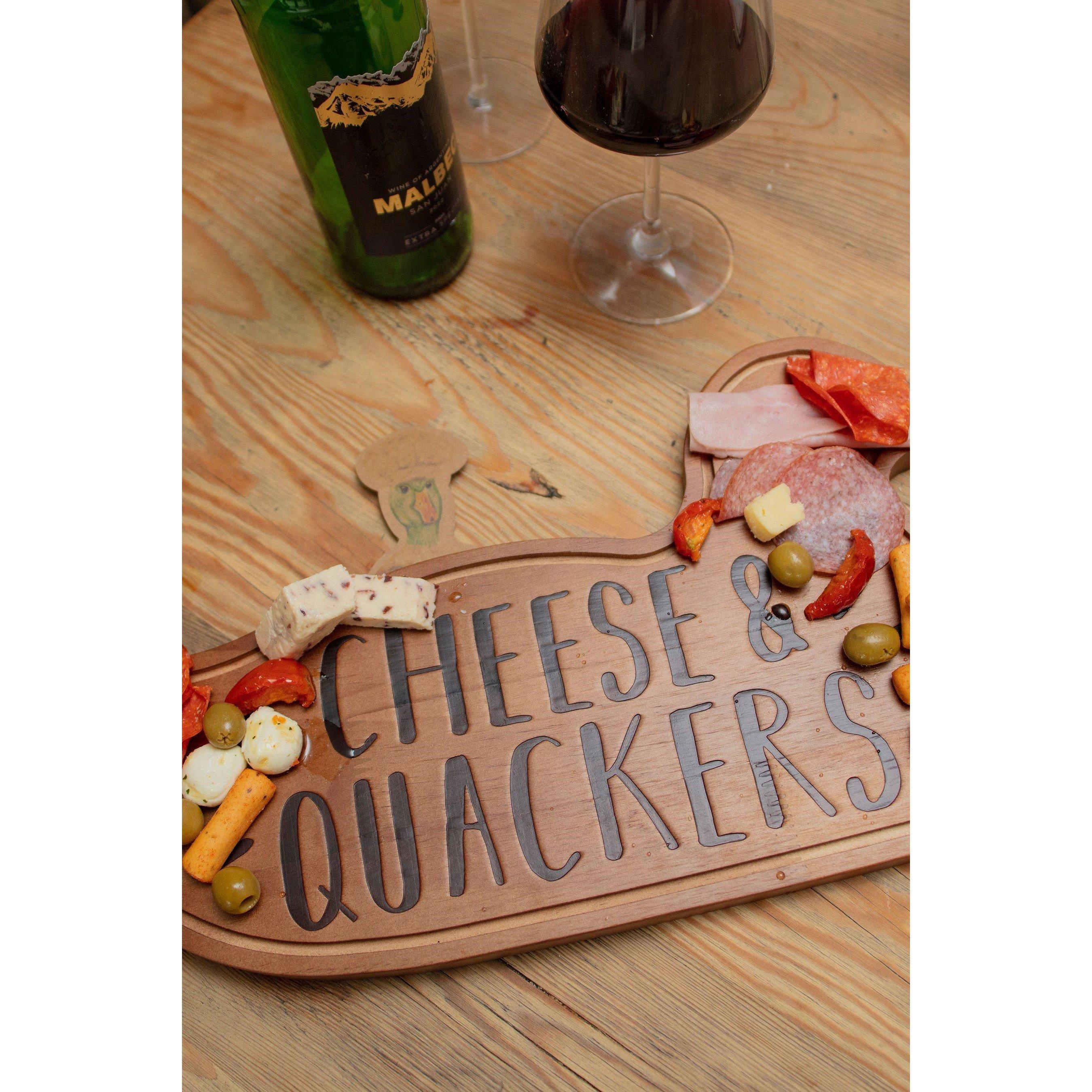 Nude - Boxer Gifts - Wooden Charcuterie Board - Cheese & Quackers - 3