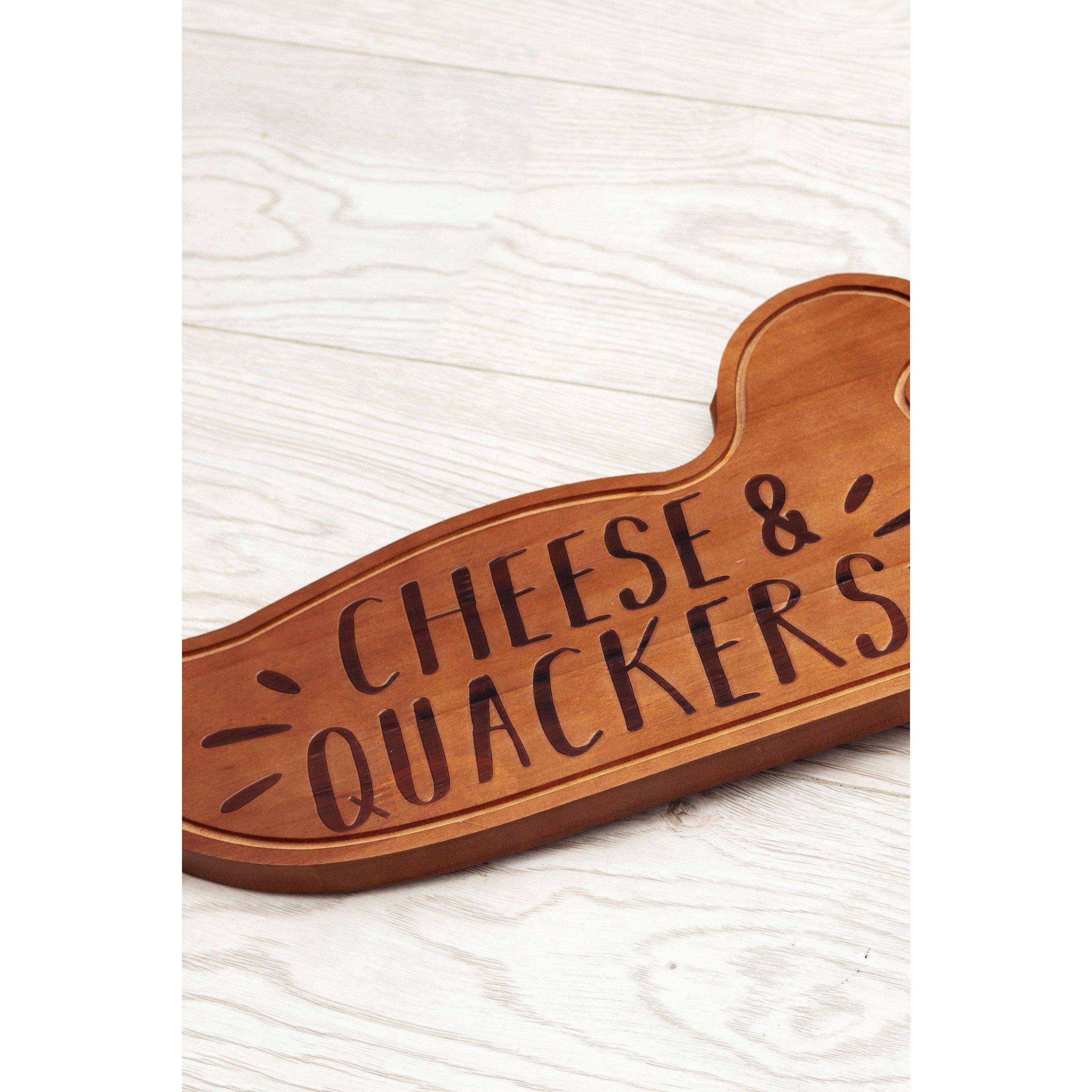 Nude - Boxer Gifts - Wooden Charcuterie Board - Cheese & Quackers - 4