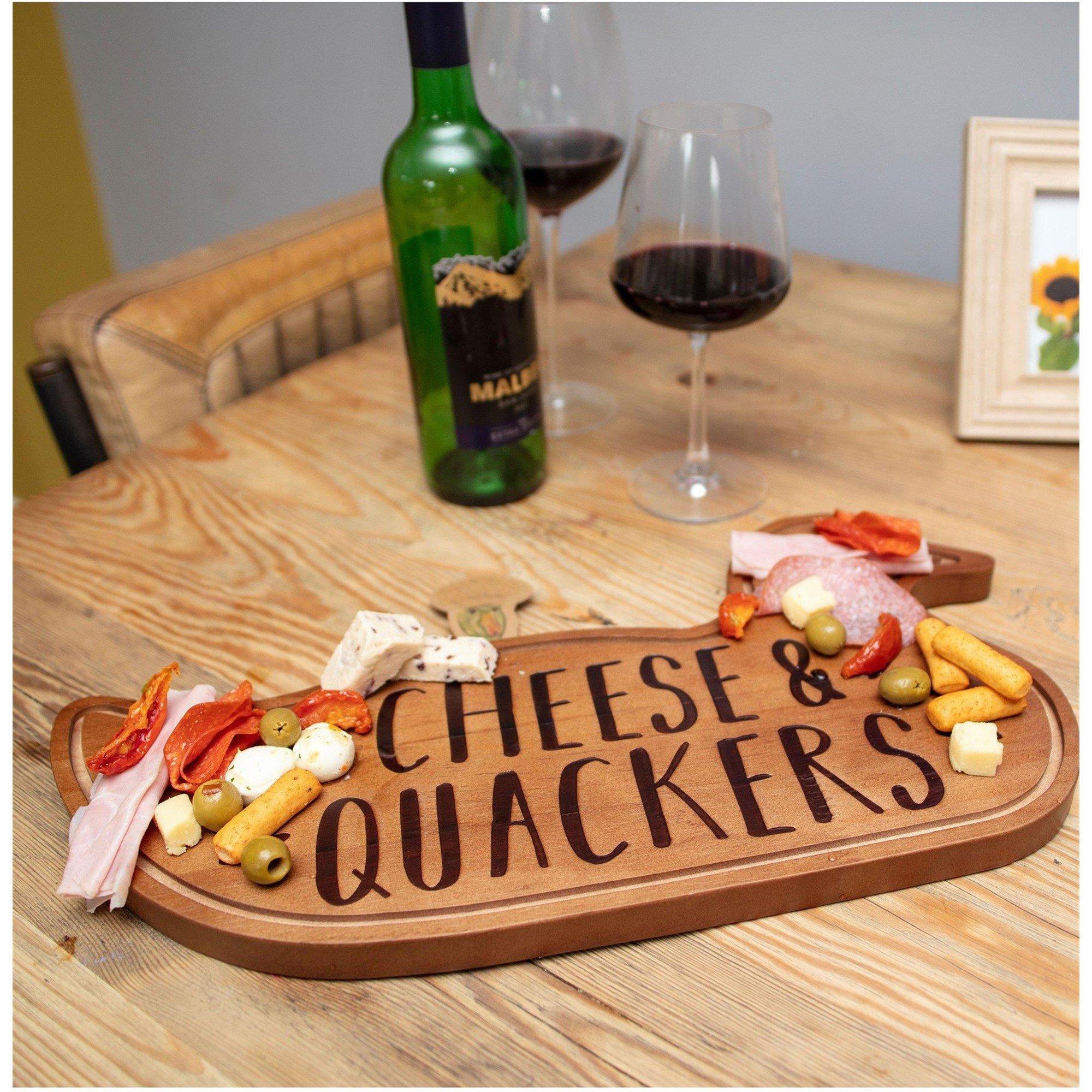 Nude - Boxer Gifts - Wooden Charcuterie Board - Cheese & Quackers - 5