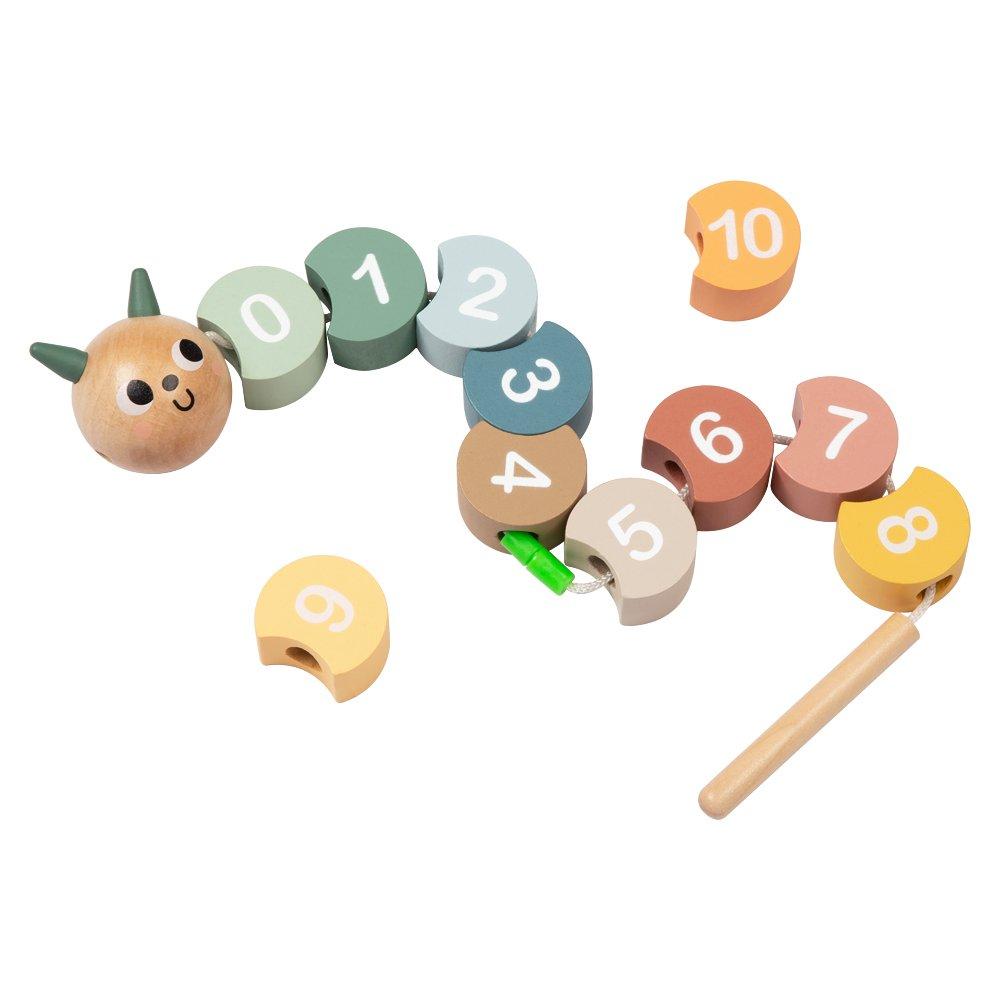 Multi - Tooky Toy - Wooden Number Threading Game - 1