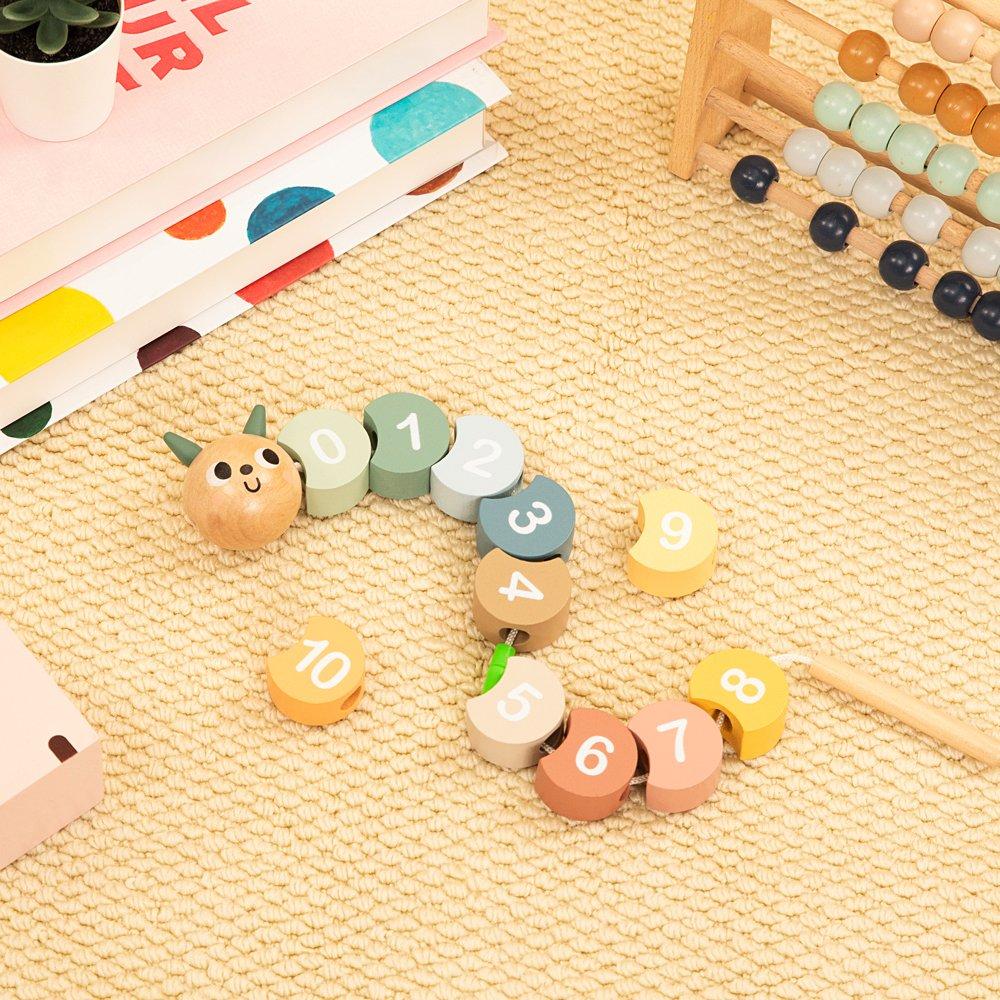Multi - Tooky Toy - Wooden Number Threading Game - 2