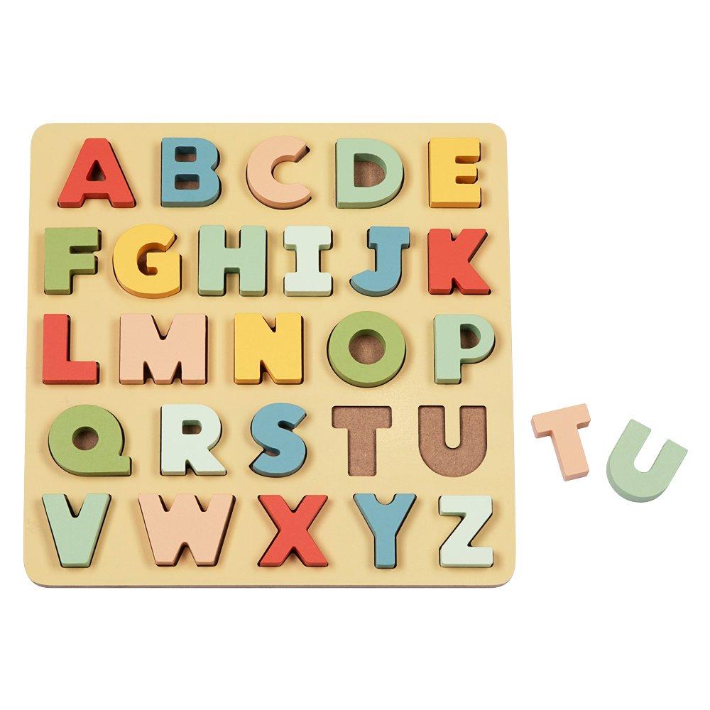 Tooky Toy  Infant Wooden Alphabet Puzzle - 