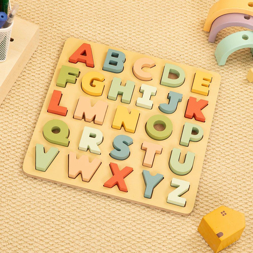 Tooky Toy | Wooden Alphabet Puzzle | Sports Direct