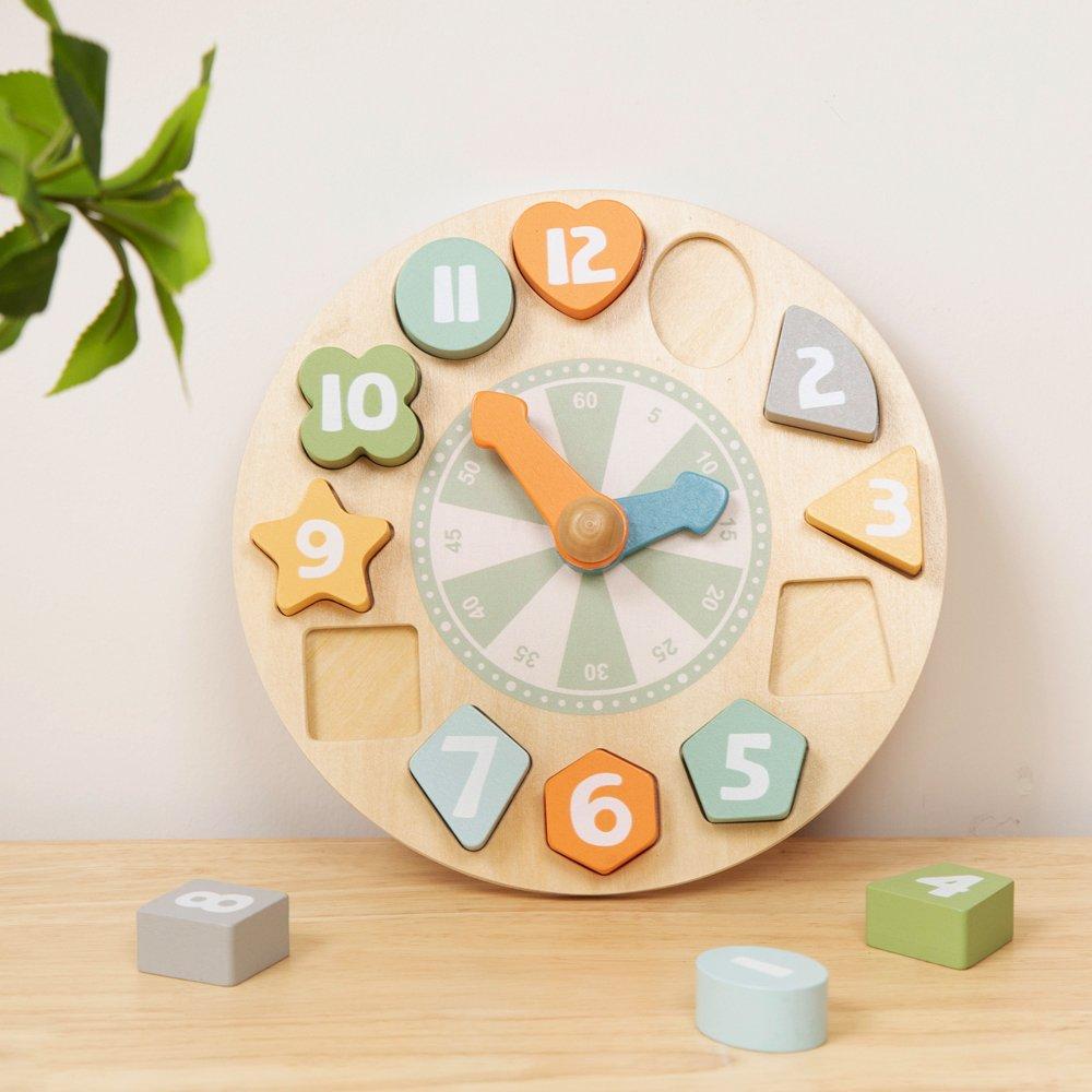 Multi - Tooky Toy - Wooden Clock Puzzle - 3