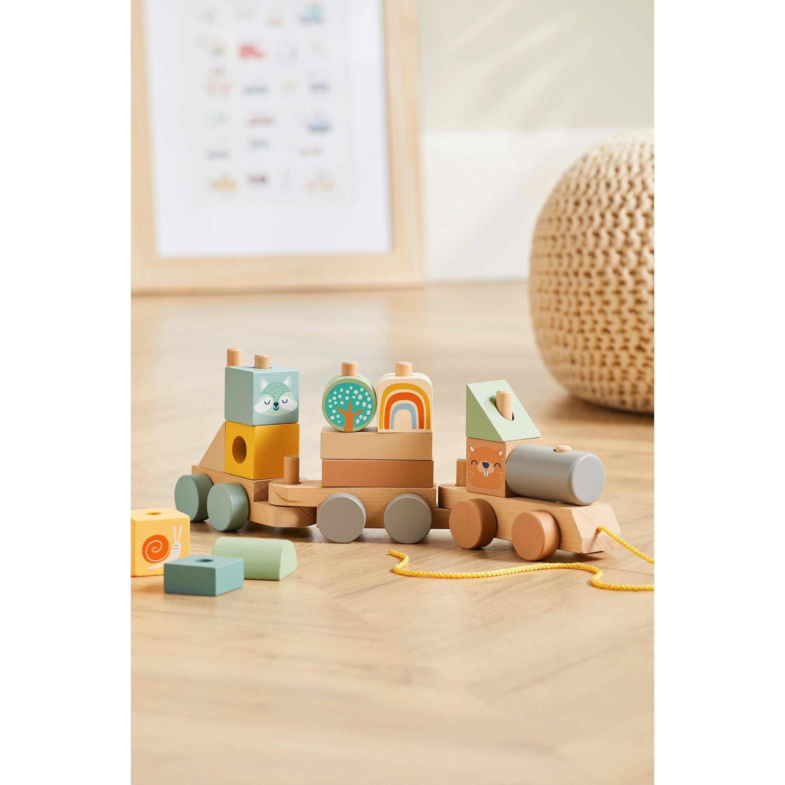 Multi - Tooky Toy - Toylife Wooden Pull Along Train - 1