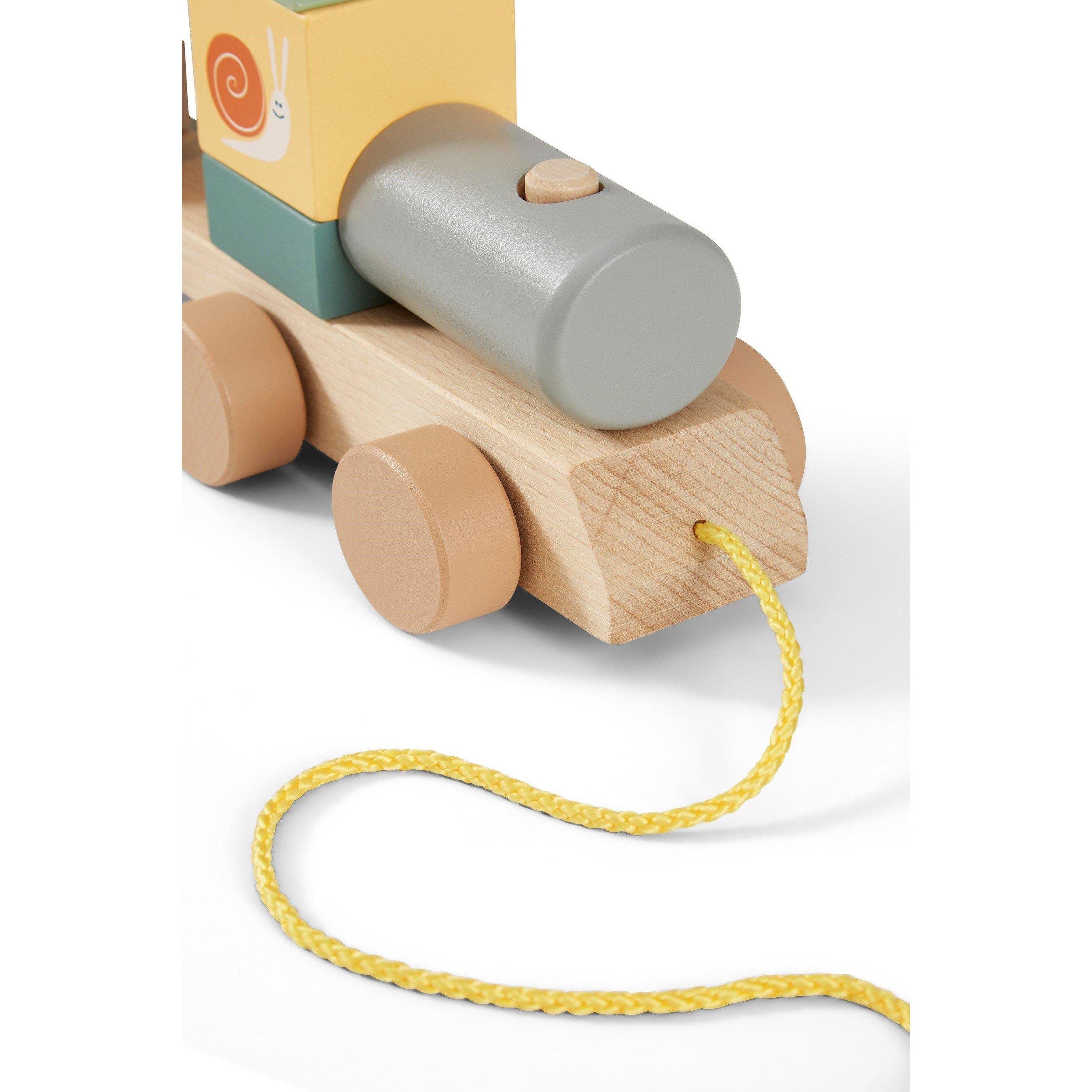 Multi - Tooky Toy - Wooden Pull Along Train - 7