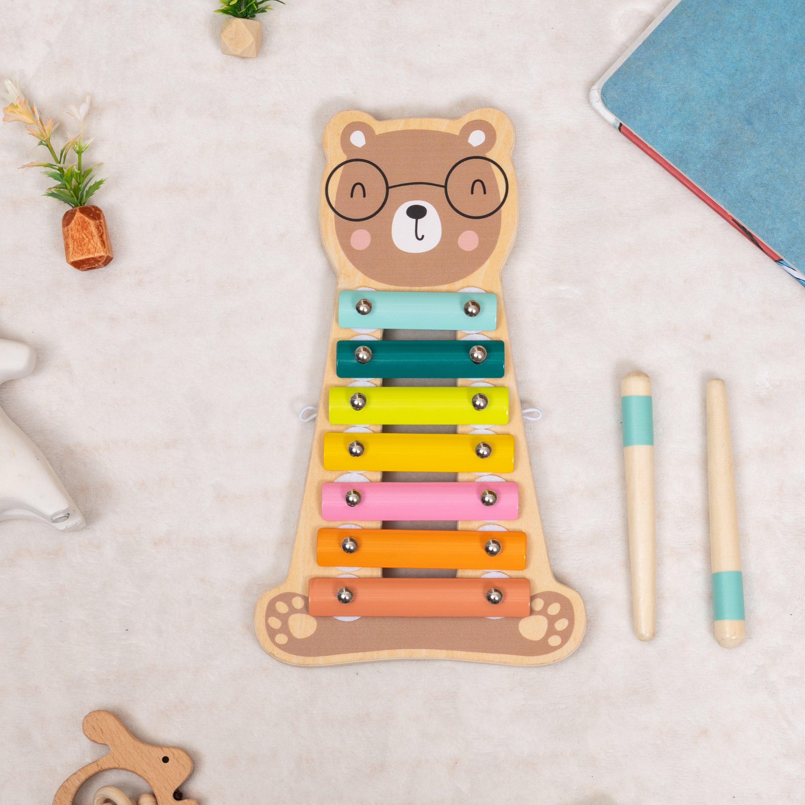 Multi - Tooky Toy - Wooden Bear Xylophone - 2