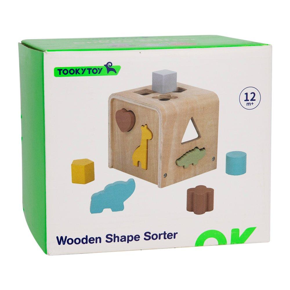 Multi - Tooky Toy - Wooden Shape Sorter - 5