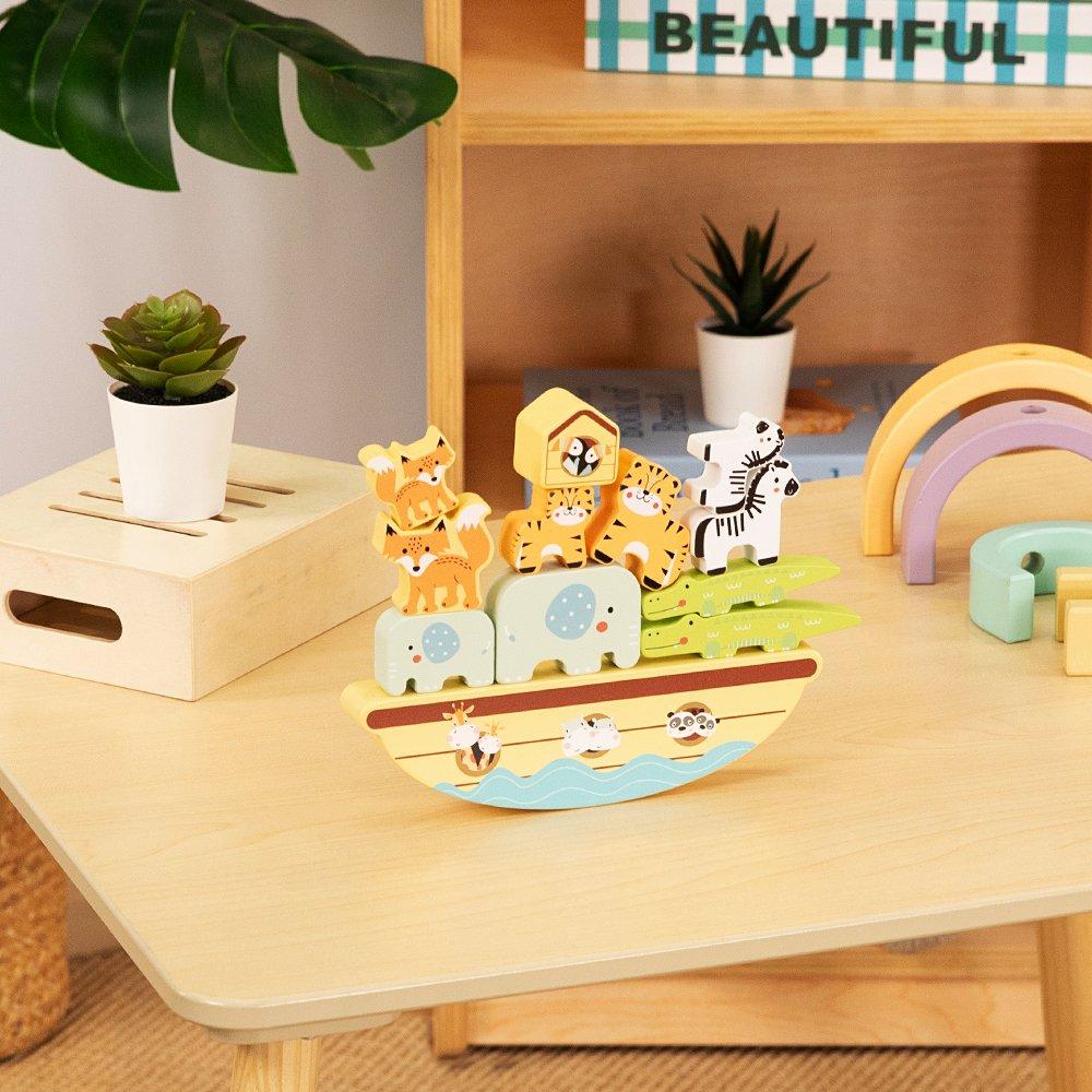 Multi - Tooky Toy - Wooden Animal Stacking Game - 2