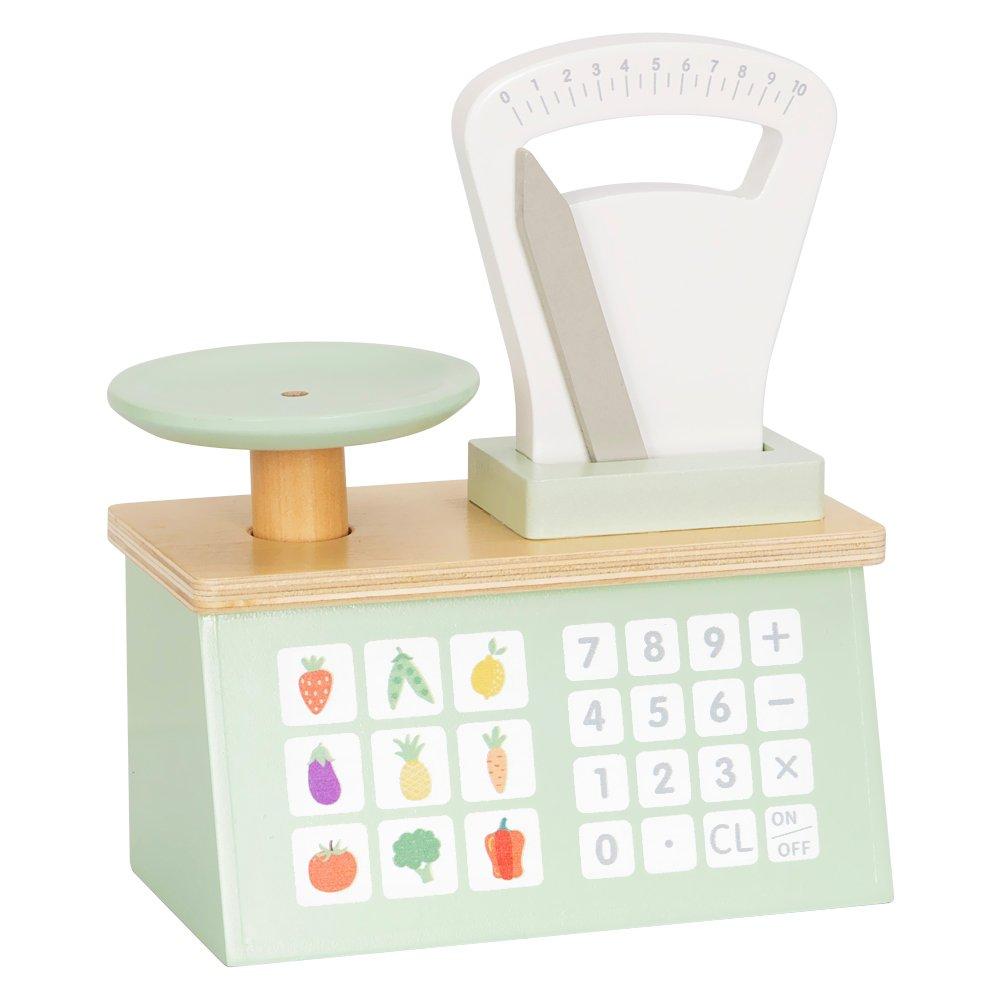 Tooky Toy  Infant Wooden Kitchen Scales - Natural
