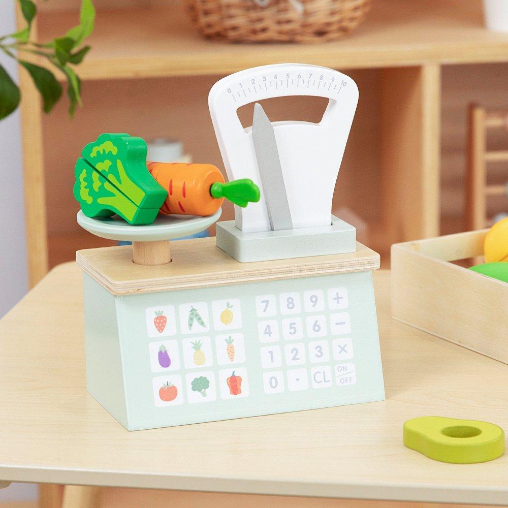 Natural - Tooky Toy - Wooden Kitchen Scales - 2