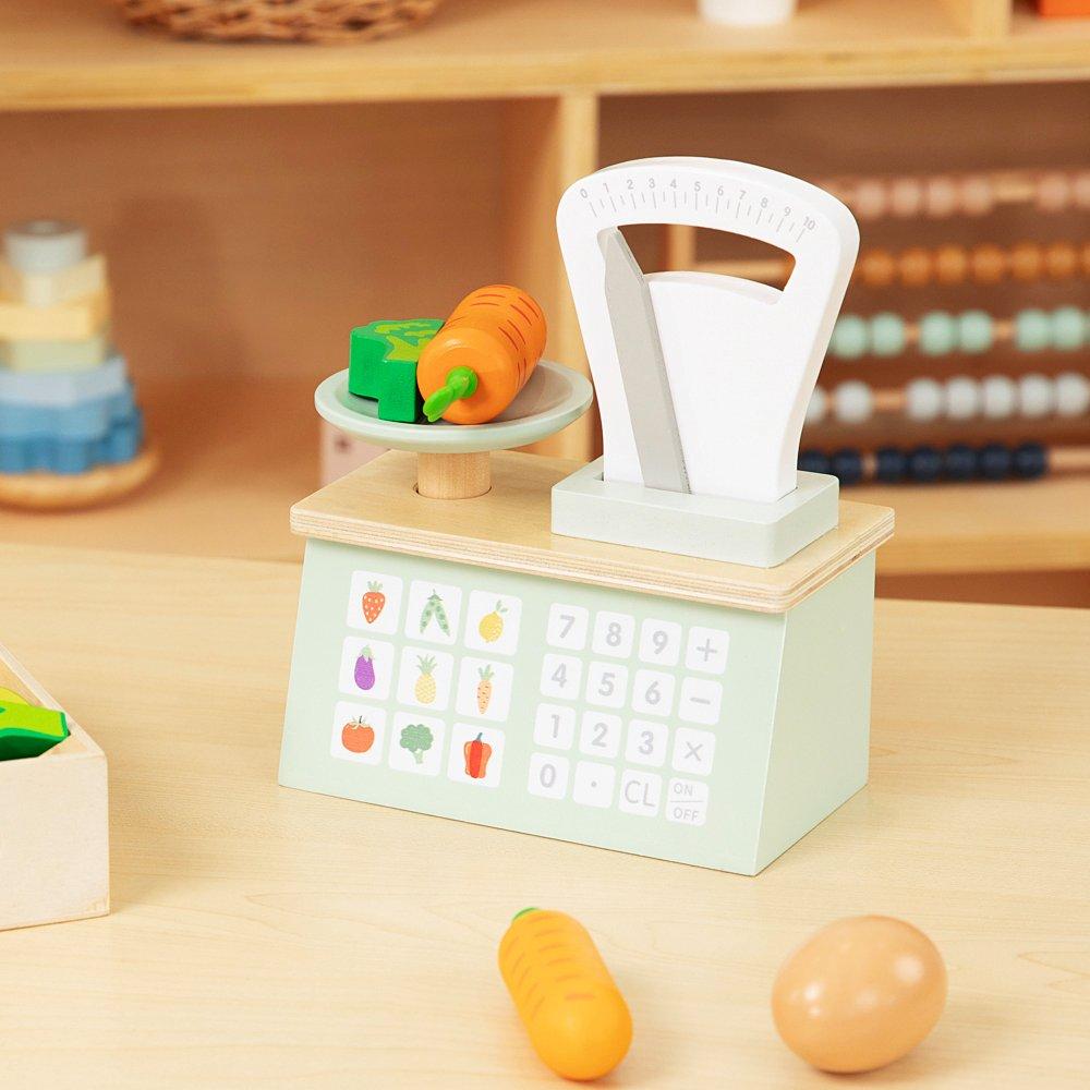 Natural - Tooky Toy - Wooden Kitchen Scales - 3