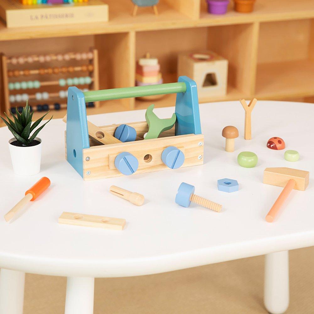 Tooky Toy  Infant Wooden Tool Set - 