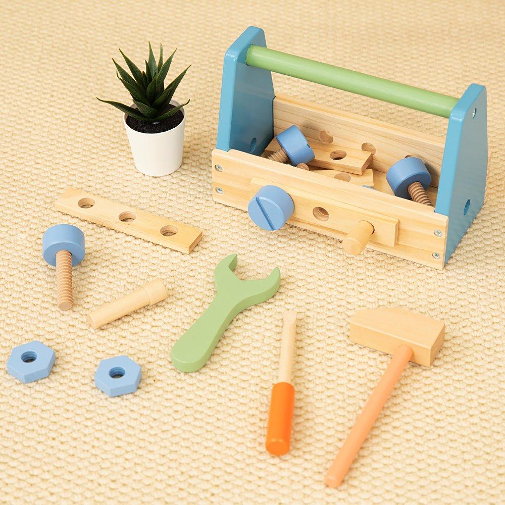 Multi - Tooky Toy - Wooden Tool Set - 3