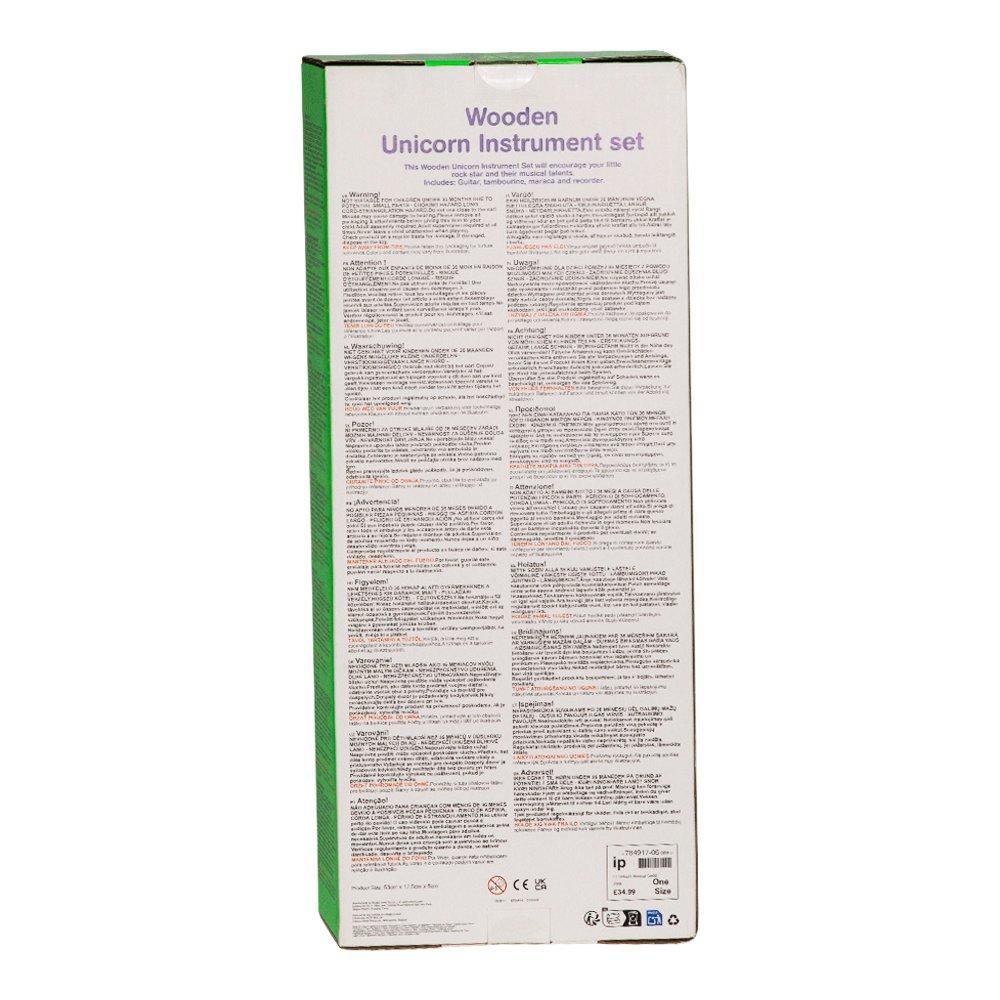 Pink - Tooky Toy - Wooden Unicorn Musical Instrument Set - 6