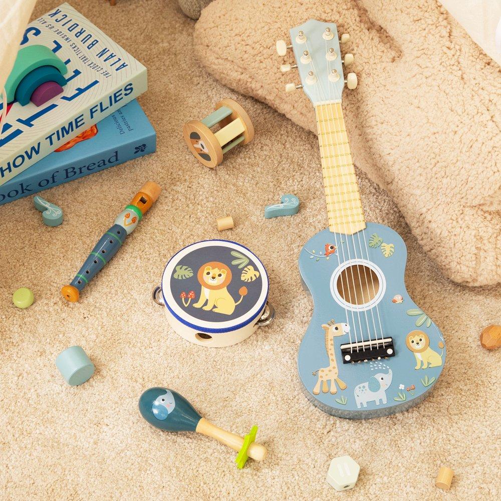 Multi - Tooky Toy - Wooden Jungle Musical Instrument Set - 2