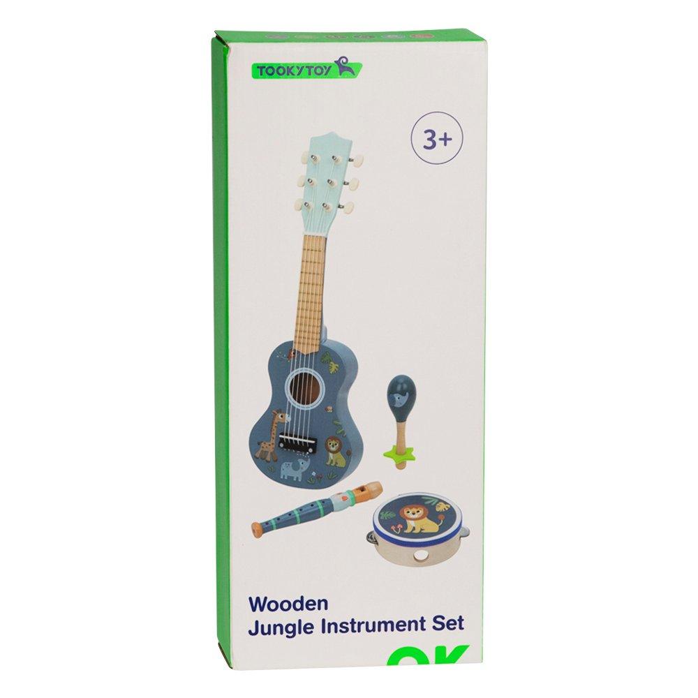Multi - Tooky Toy - Wooden Jungle Musical Instrument Set - 5