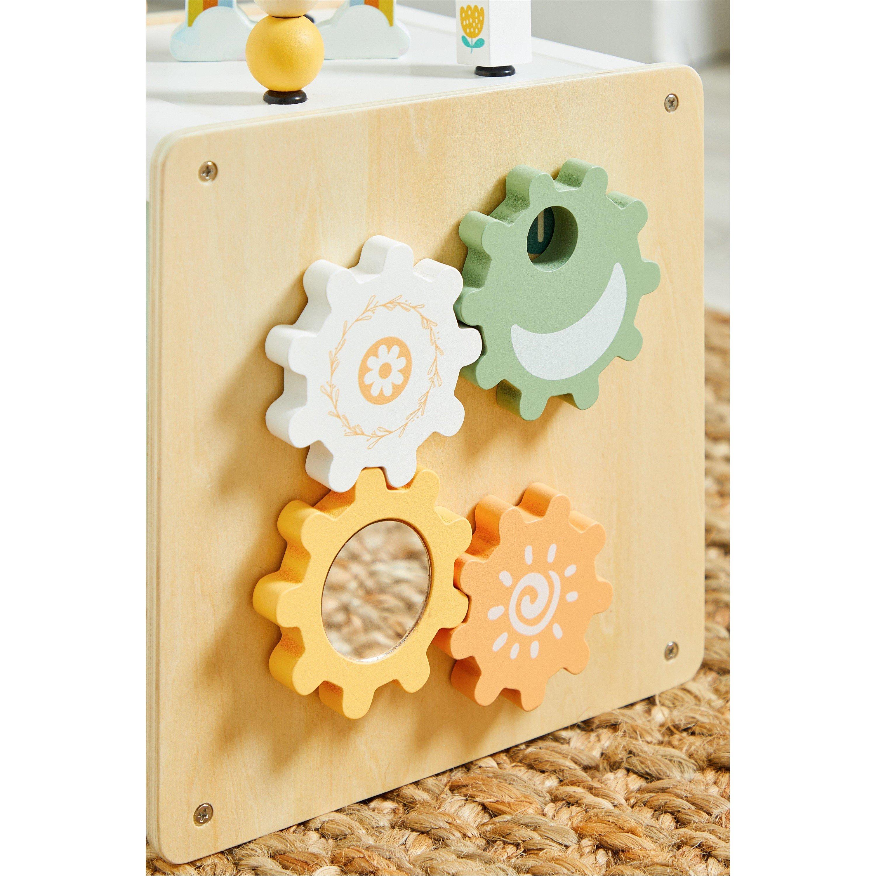 Multi - Tooky Toy - Wooden Baby Activity Cube - 5