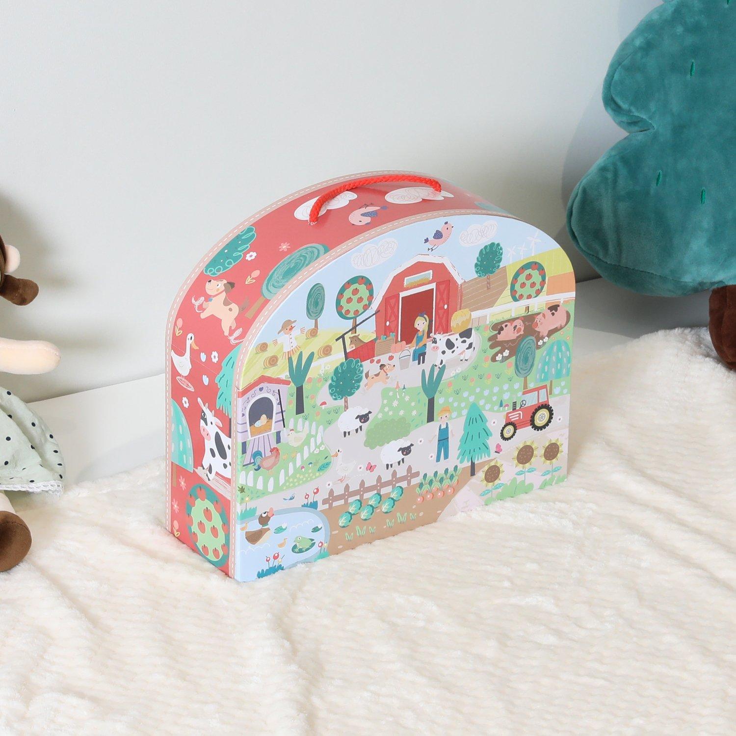 Multi - Tooky Toy - Wooden Carry Along Farm - 5