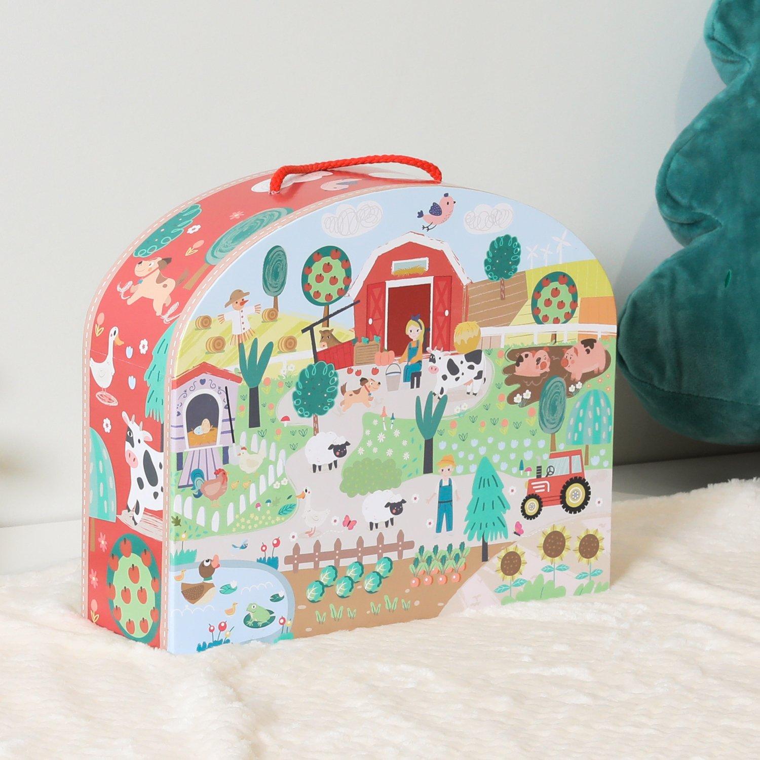 Multi - Tooky Toy - Wooden Carry Along Farm - 6