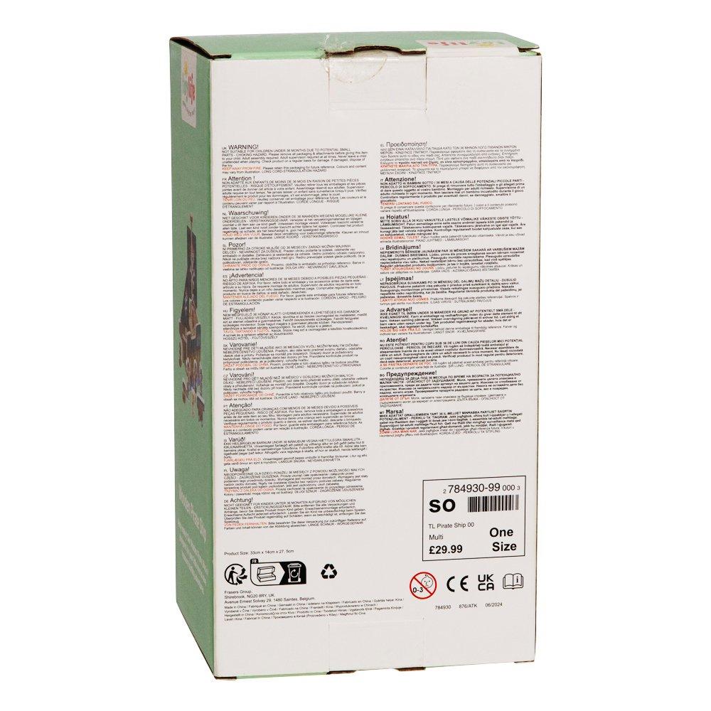 Multi - Tooky Toy - Wooden Pirate Ship - 6