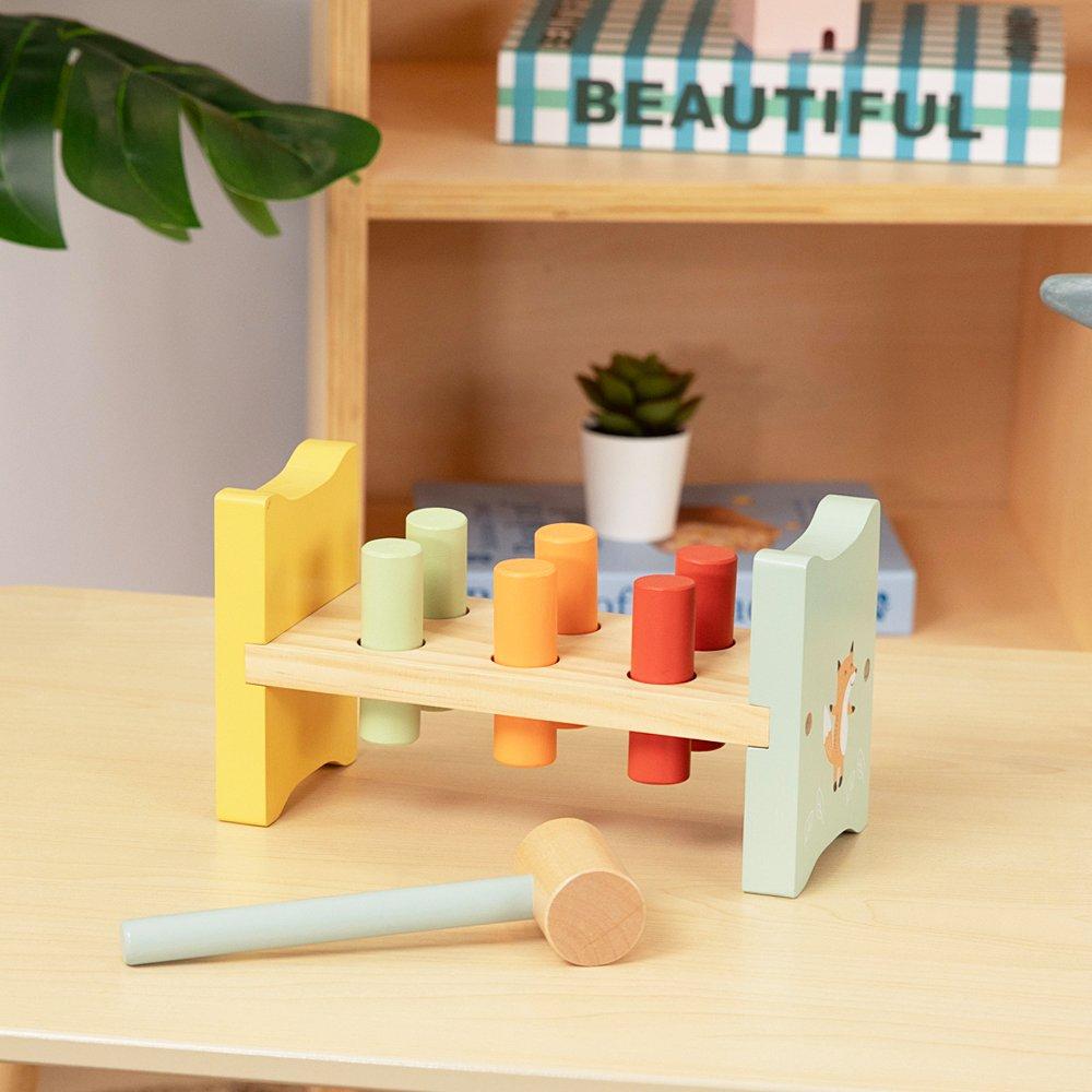 Multi - Tooky Toy - Wooden Pounding Bench - 2