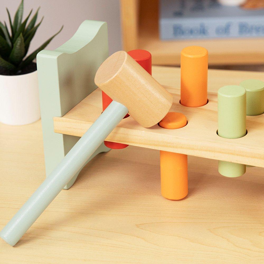 Multi - Tooky Toy - Wooden Pounding Bench - 4