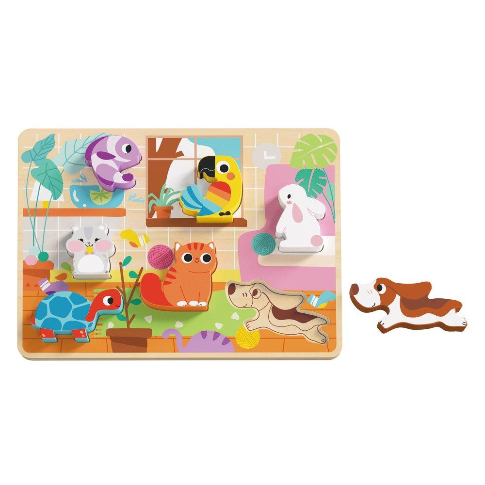 Multi - Tooky Toy - Wooden Chunky Pets Puzzle - 4