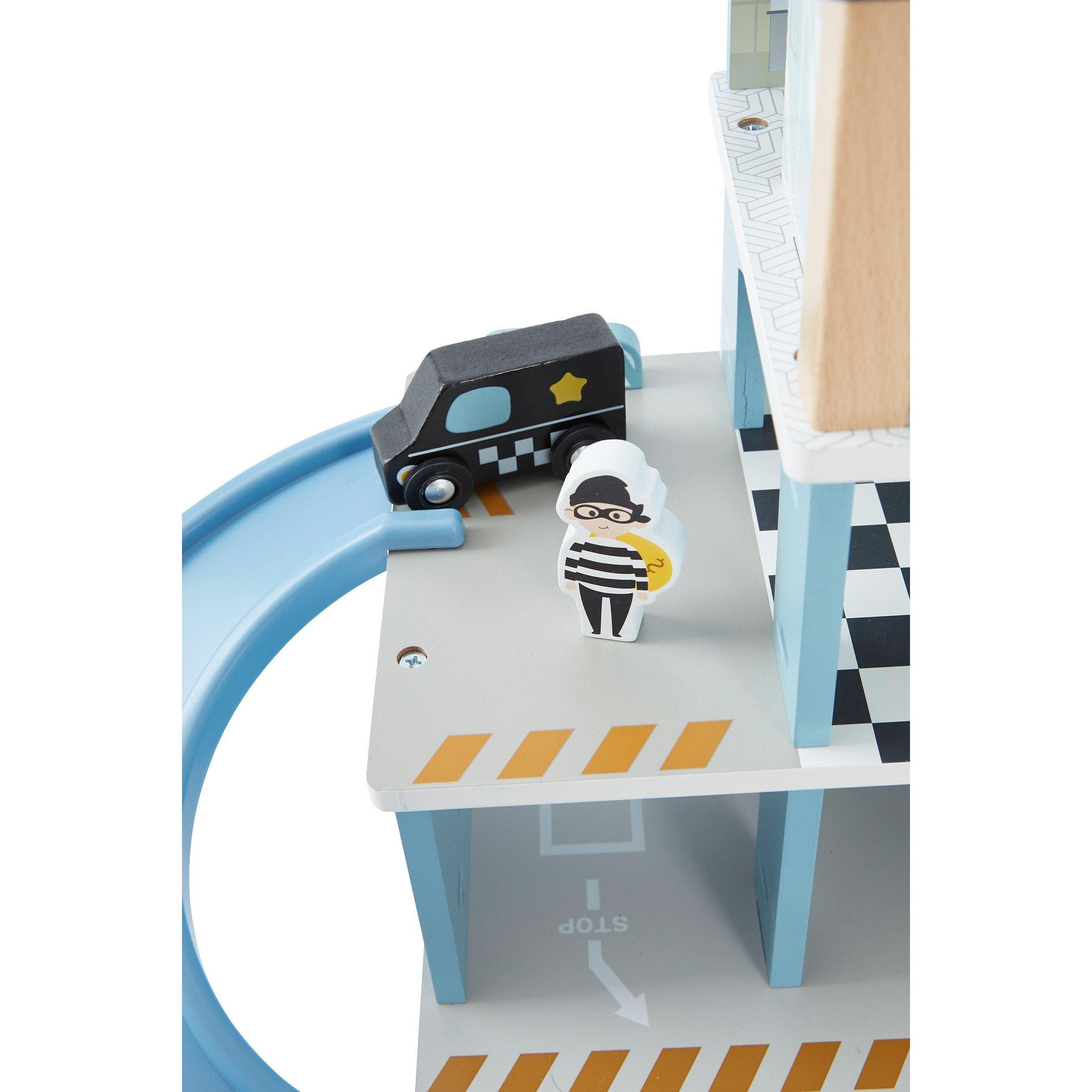 Multi - Tooky Toy - Wooden Police Station Playset - 2