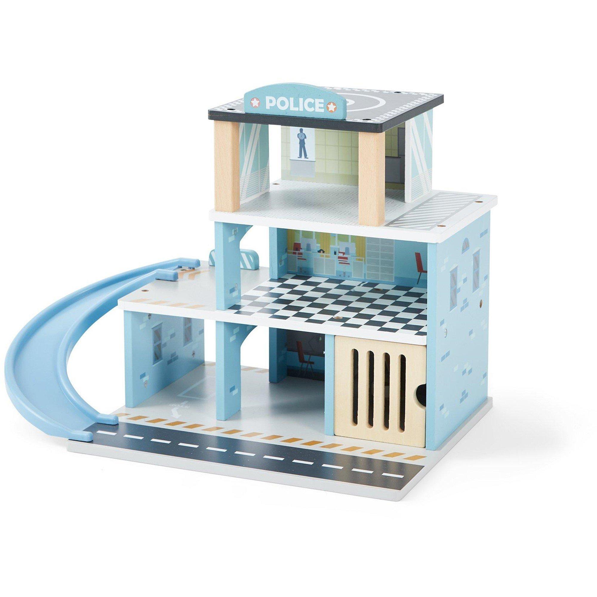 Multi - Tooky Toy - Wooden Police Station Playset - 3